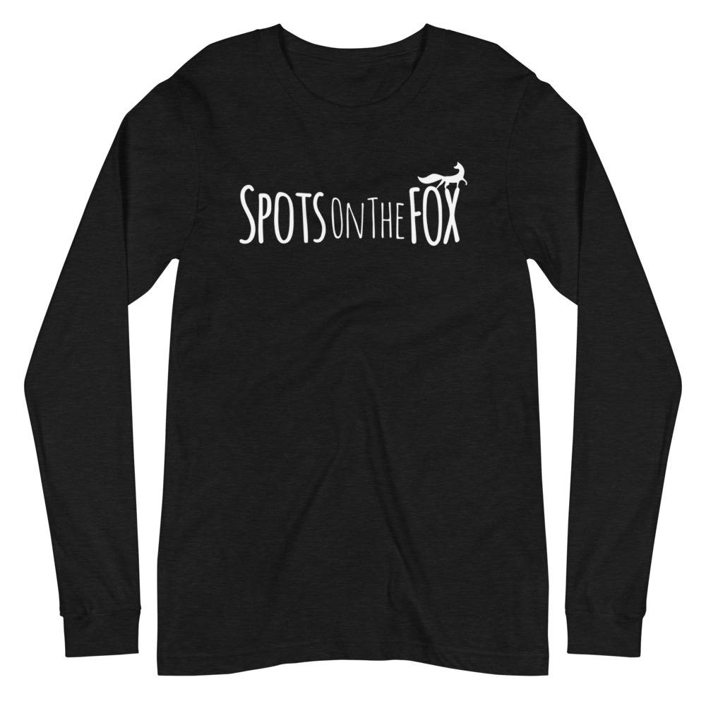 This Full-Reverse SOTF Logo Long Sleeve Shirt in Black is made with love by Spots On The FOX! Shop more unique gift ideas today with Spots Initiatives, the best way to support creators.