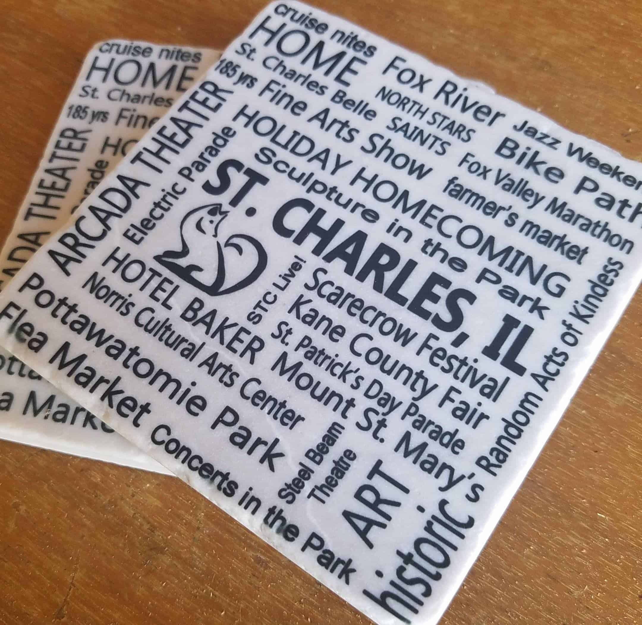 This St. Charles Tumbled Marble Coaster is made with love by Studio Patty D! Shop more unique gift ideas today with Spots Initiatives, the best way to support creators.