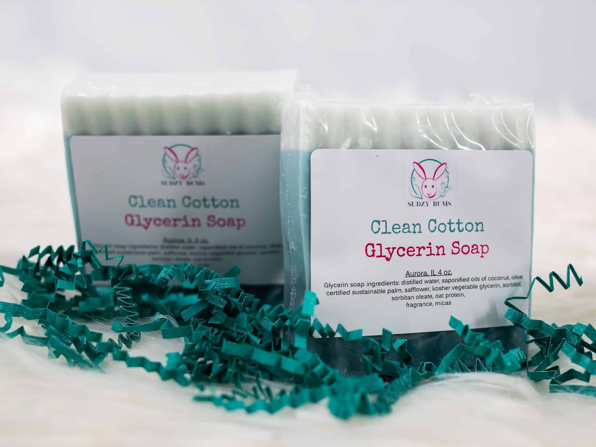 This Clean Cotton Vegan Glycerin soap is made with love by Sudzy Bums! Shop more unique gift ideas today with Spots Initiatives, the best way to support creators.