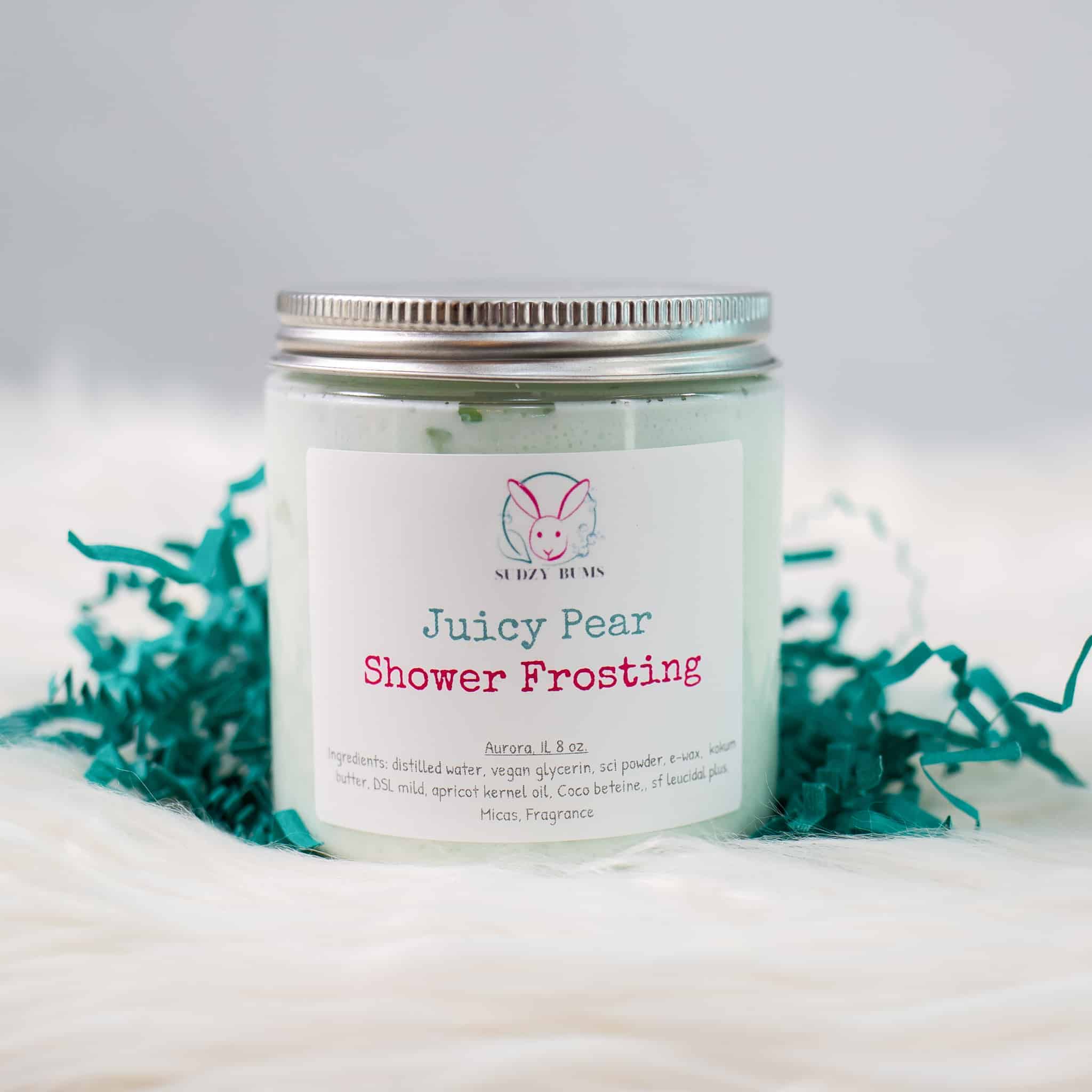 This Juicy Pear Vegan Shower Frosting is made with love by Sudzy Bums! Shop more unique gift ideas today with Spots Initiatives, the best way to support creators.