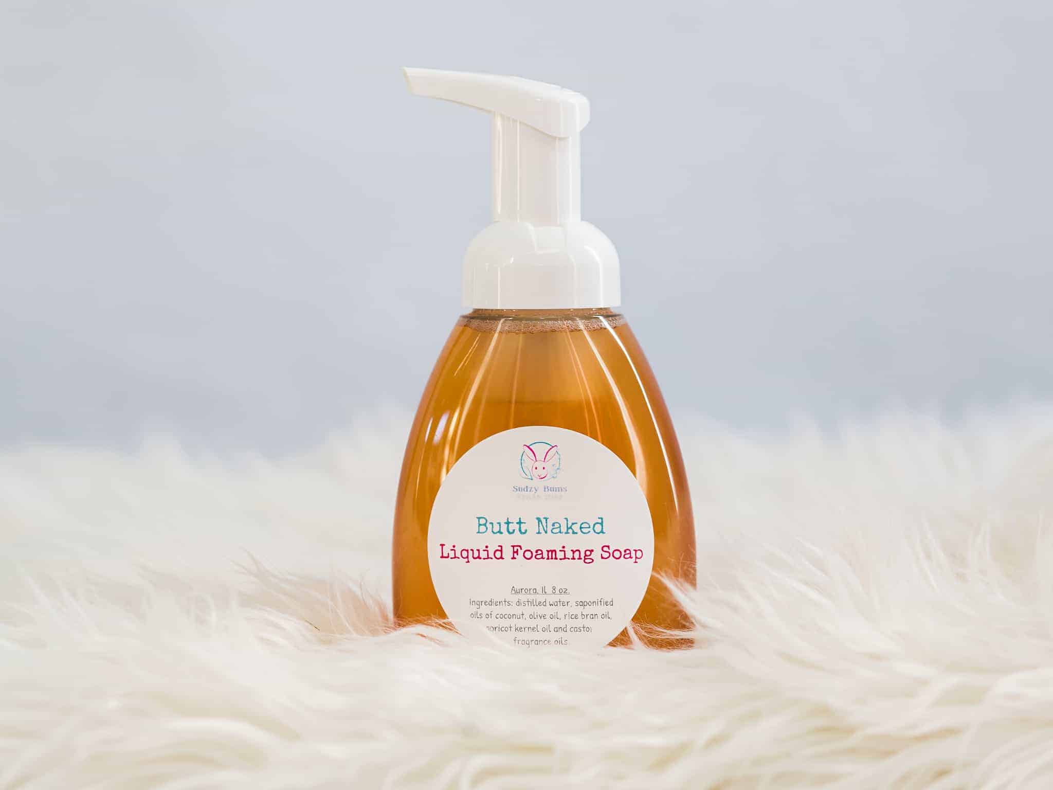 This Butt Naked  Foaming Hand Soap is made with love by Sudzy Bums! Shop more unique gift ideas today with Spots Initiatives, the best way to support creators.