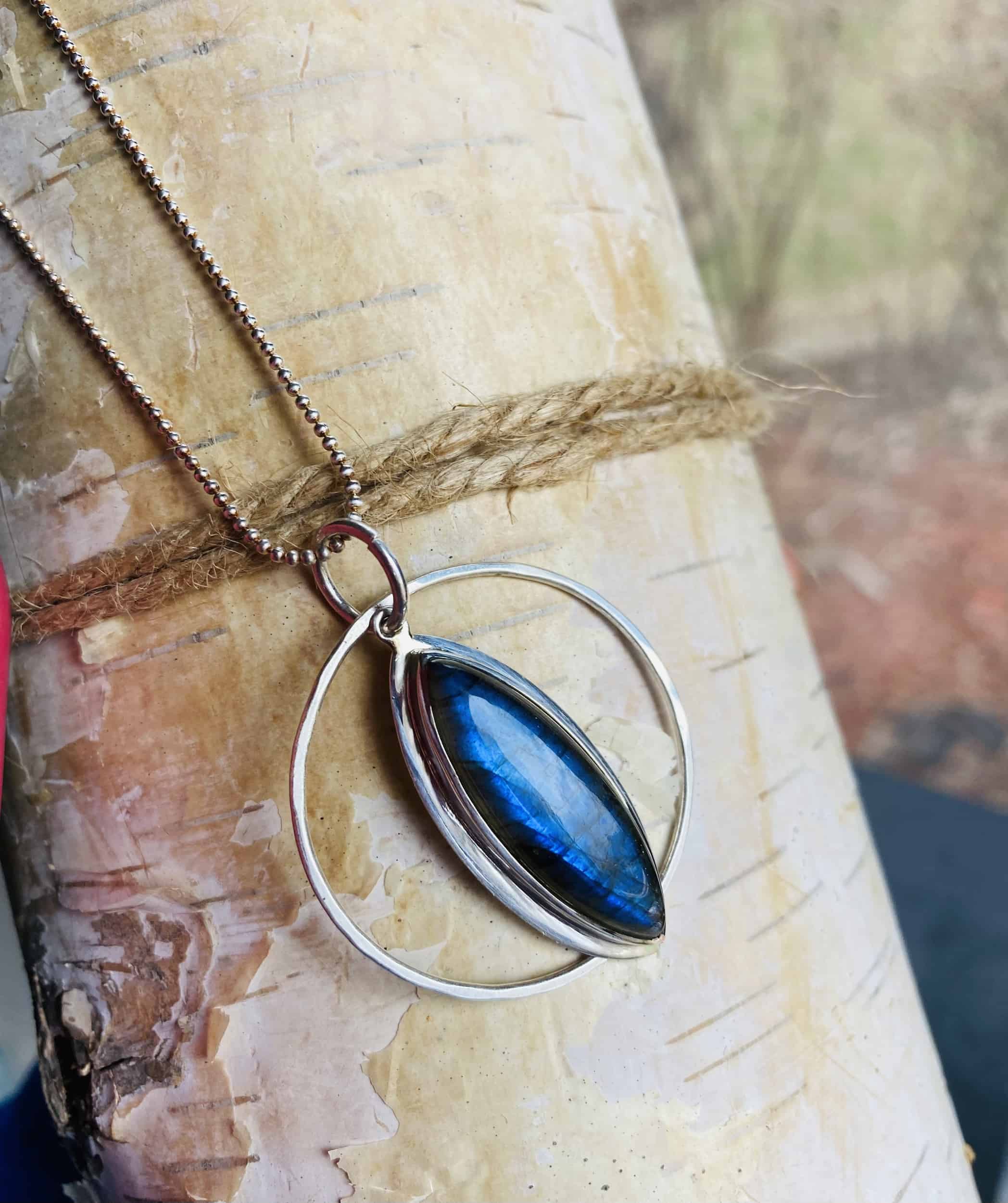 This Believe - Labradorite pendant necklace sterling silver by Earth Karma is made with love by EARTH KARMA! Shop more unique gift ideas today with Spots Initiatives, the best way to support creators.