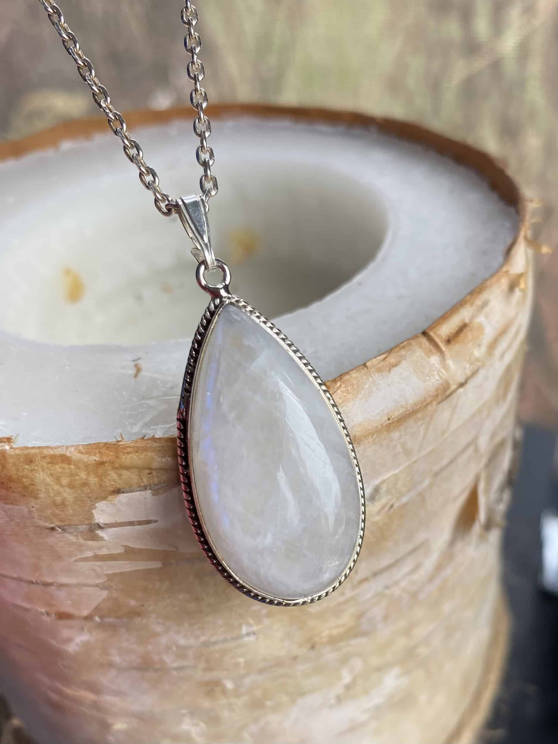This Moonstone teardrop pendant necklace sterling silver by Earth Karma is made with love by EARTH KARMA! Shop more unique gift ideas today with Spots Initiatives, the best way to support creators.