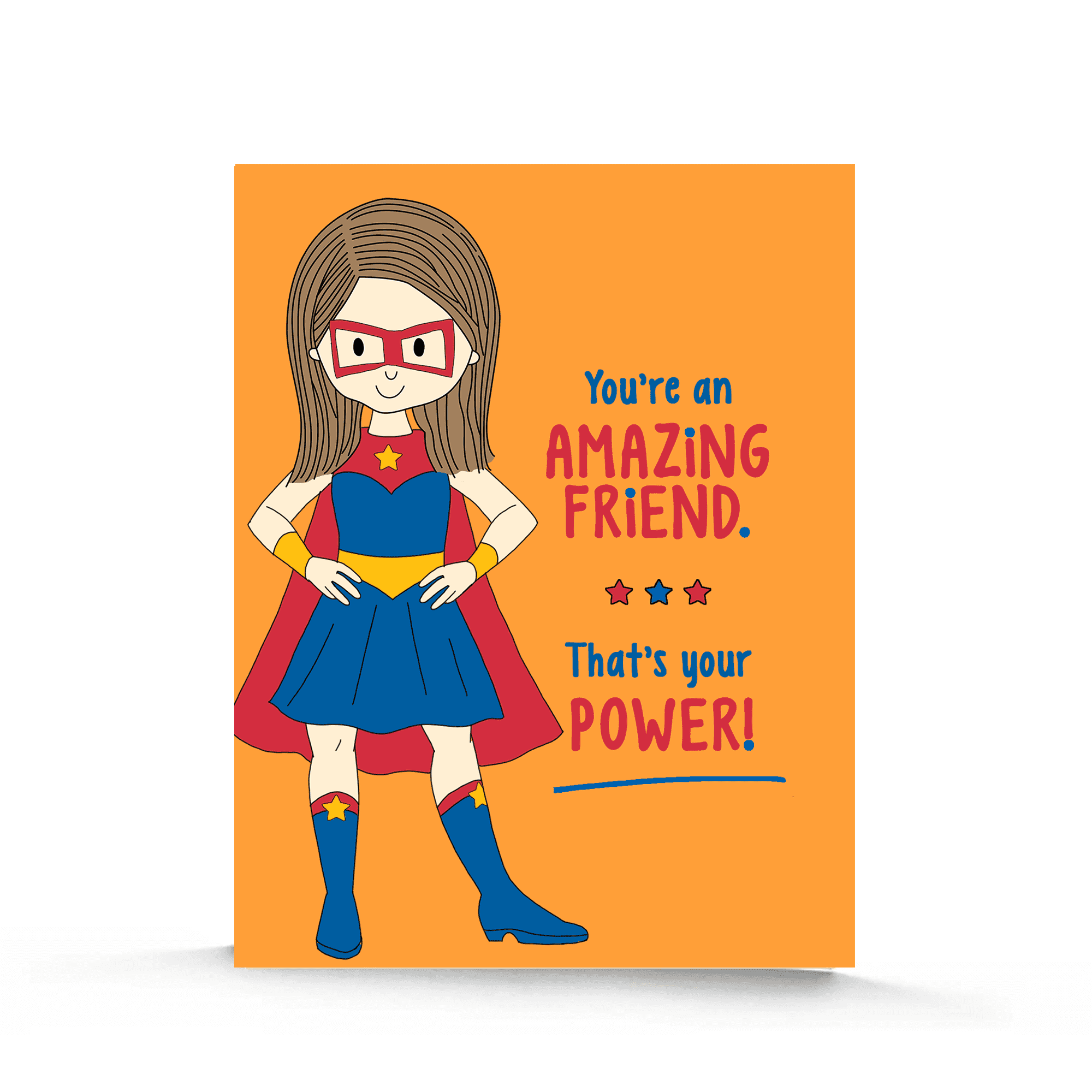 This Super Girl Birthday Card | Birthday Cards for Girls is made with love by Stacey M Design! Shop more unique gift ideas today with Spots Initiatives, the best way to support creators.