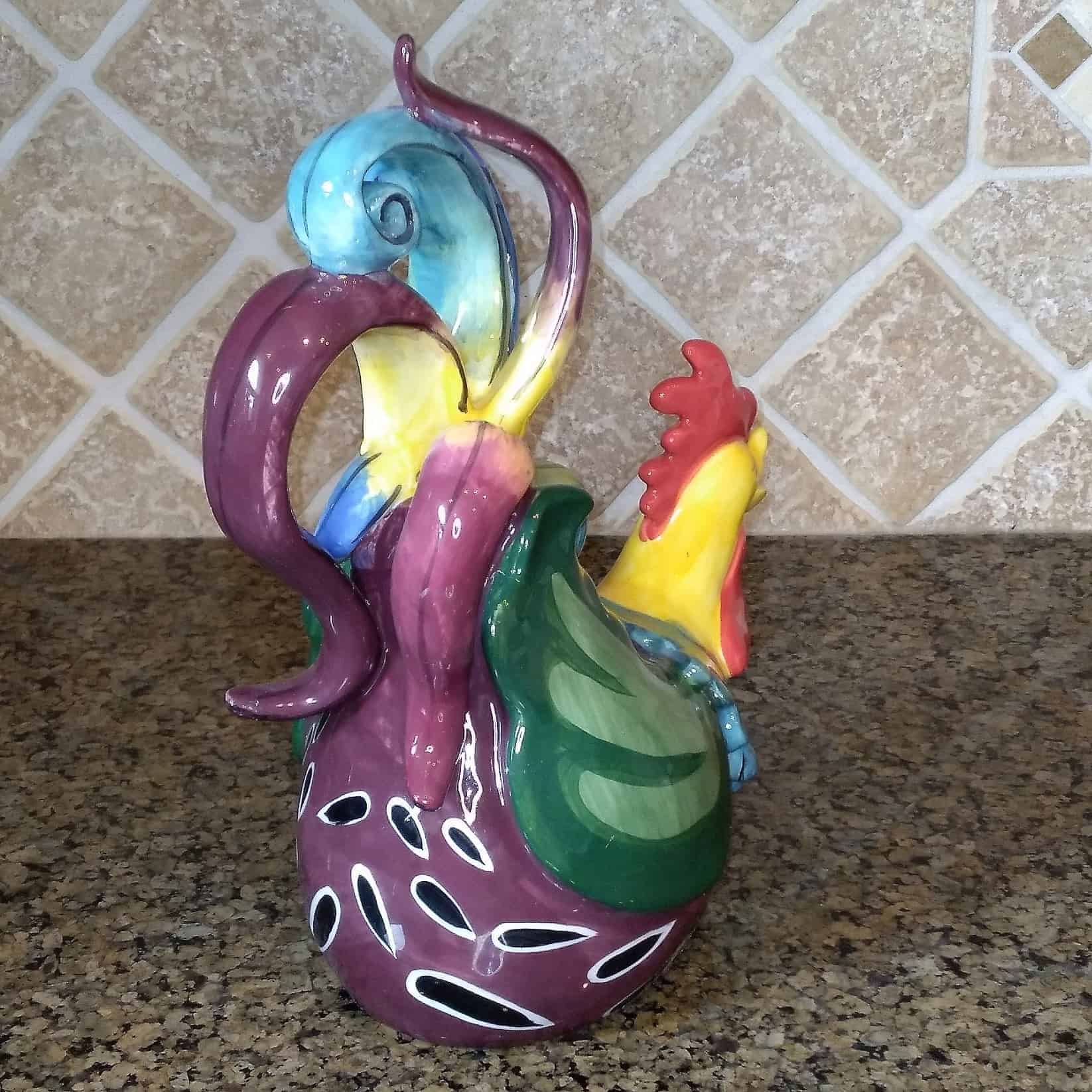 This Earl Bass Rooster Teapot Decorative Kitchen Home Décor Blue Sky Clayworks is made with love by Premier Homegoods! Shop more unique gift ideas today with Spots Initiatives, the best way to support creators.