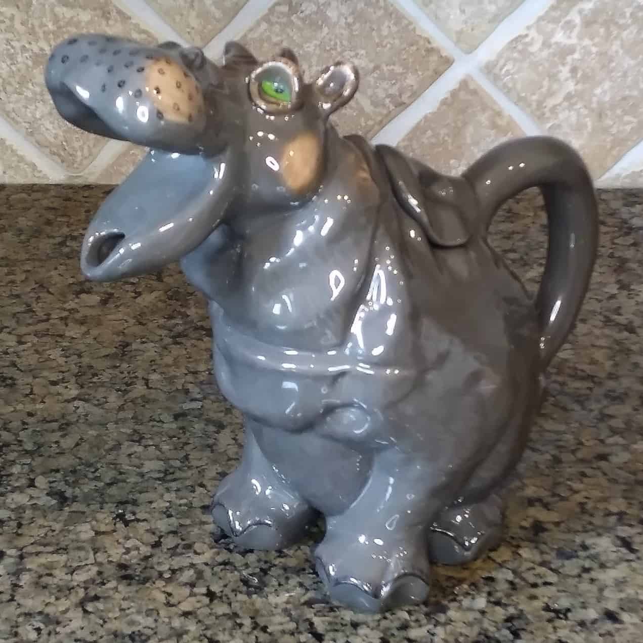 This Hippo Teapot Collectible Decorative Home Décor Blue Sky Clayworks is made with love by Premier Homegoods! Shop more unique gift ideas today with Spots Initiatives, the best way to support creators.