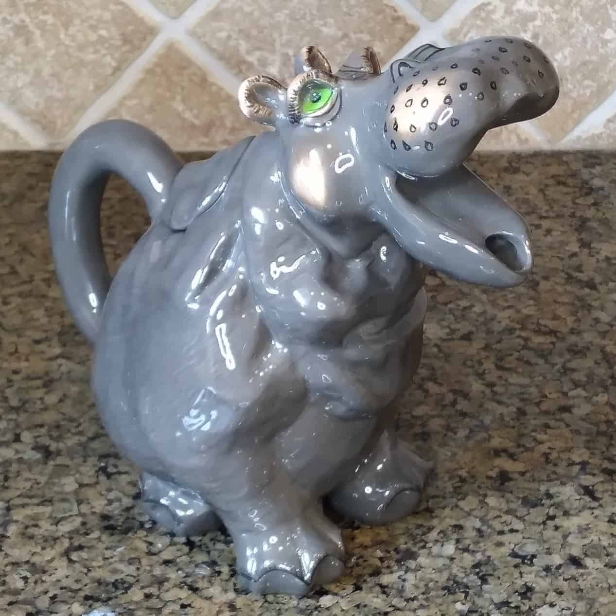 This Hippo Teapot Collectible Decorative Home Décor Blue Sky Clayworks is made with love by Premier Homegoods! Shop more unique gift ideas today with Spots Initiatives, the best way to support creators.