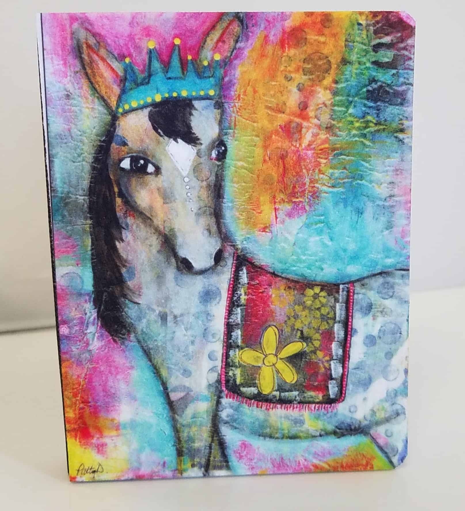 This "Painted Pony" Crowned Critter, Small Blank Journal for notes, lists, sketching and planning is made with love by Studio Patty D! Shop more unique gift ideas today with Spots Initiatives, the best way to support creators.