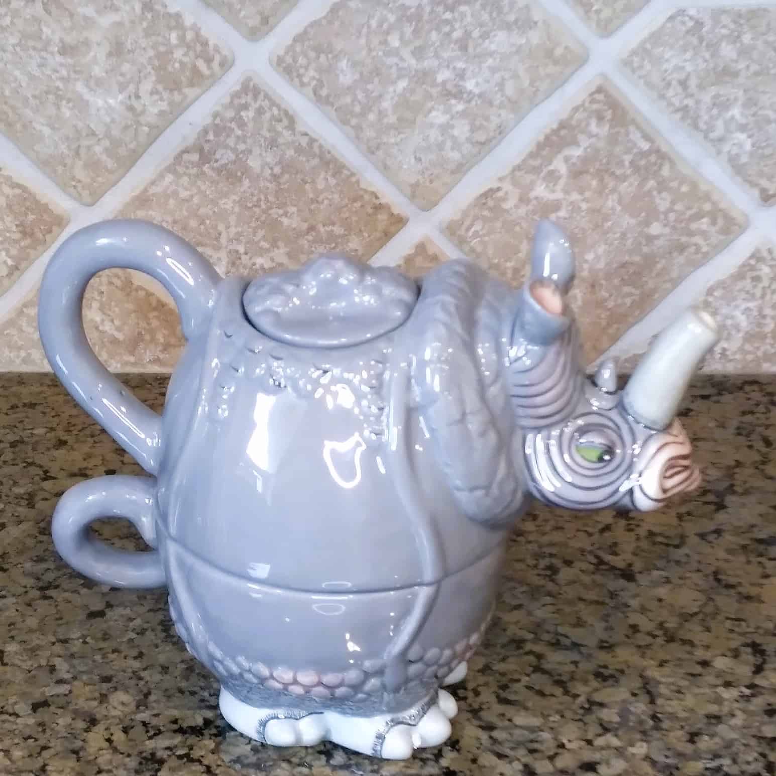 This Rhino Tea for One Teapot Decorative Kitchen Home Décor Blue Sky Clayworks is made with love by Premier Homegoods! Shop more unique gift ideas today with Spots Initiatives, the best way to support creators.