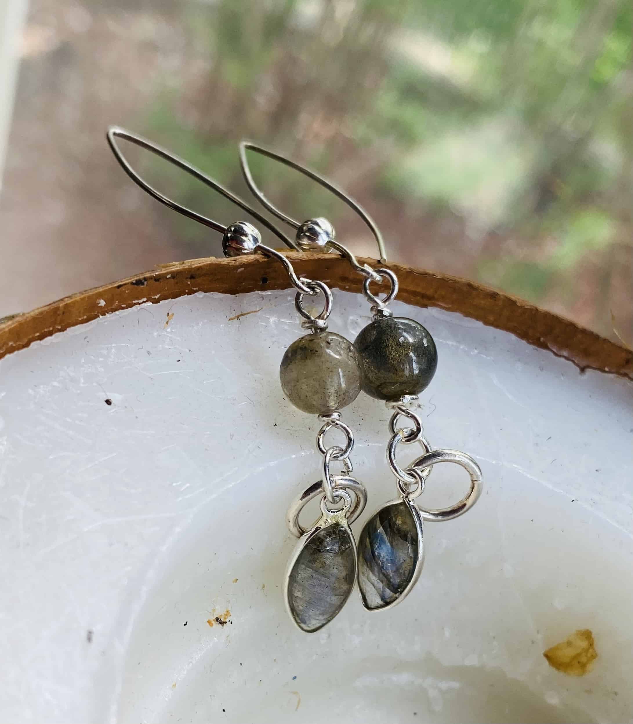 This Labradorite gemstone earrings by Earth Karma is made with love by EARTH KARMA! Shop more unique gift ideas today with Spots Initiatives, the best way to support creators.