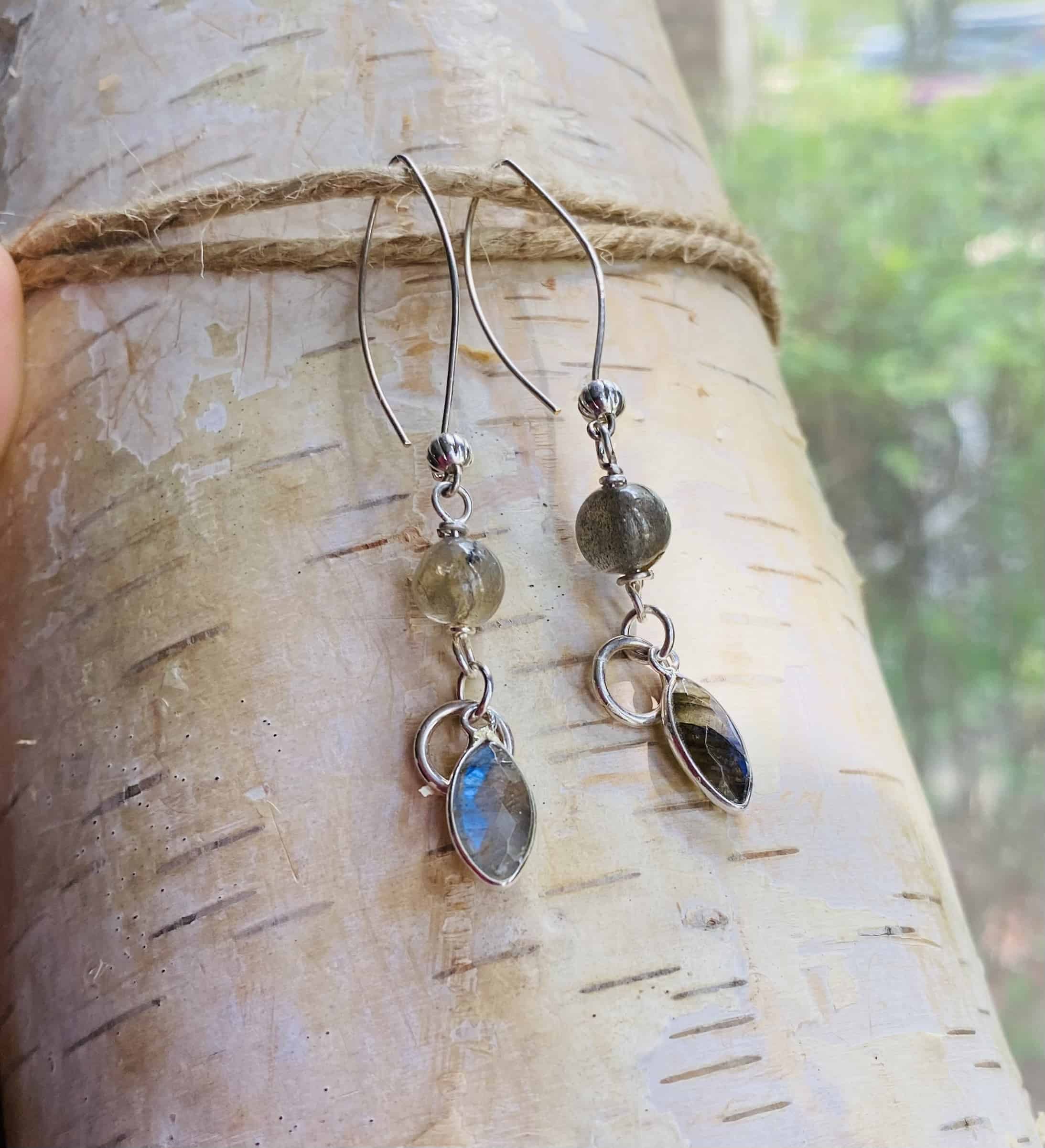 This Labradorite gemstone earrings by Earth Karma is made with love by EARTH KARMA! Shop more unique gift ideas today with Spots Initiatives, the best way to support creators.