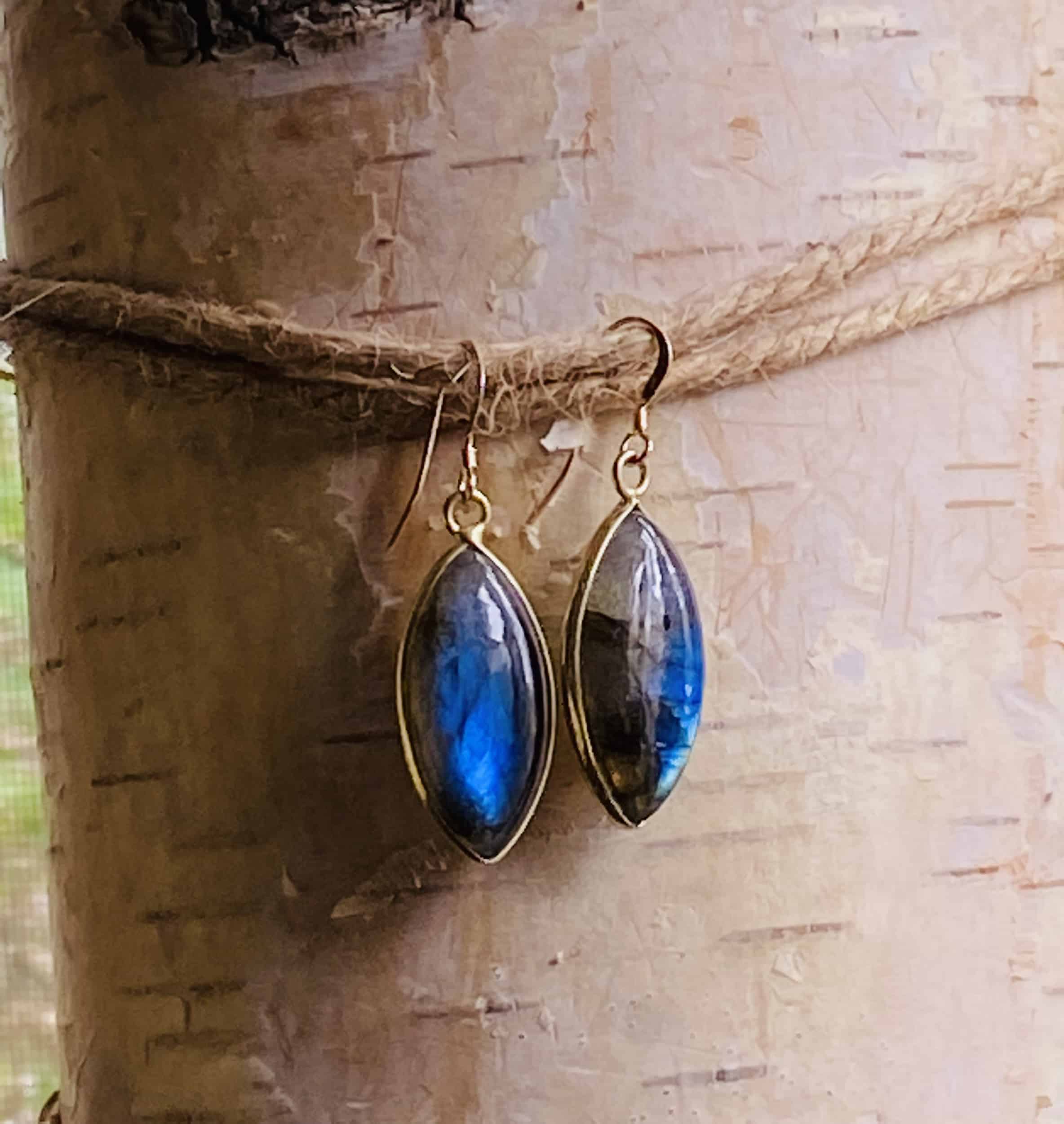 This Labradorite long dangly statement earrings gold/silver by Earth Karma is made with love by EARTH KARMA! Shop more unique gift ideas today with Spots Initiatives, the best way to support creators.