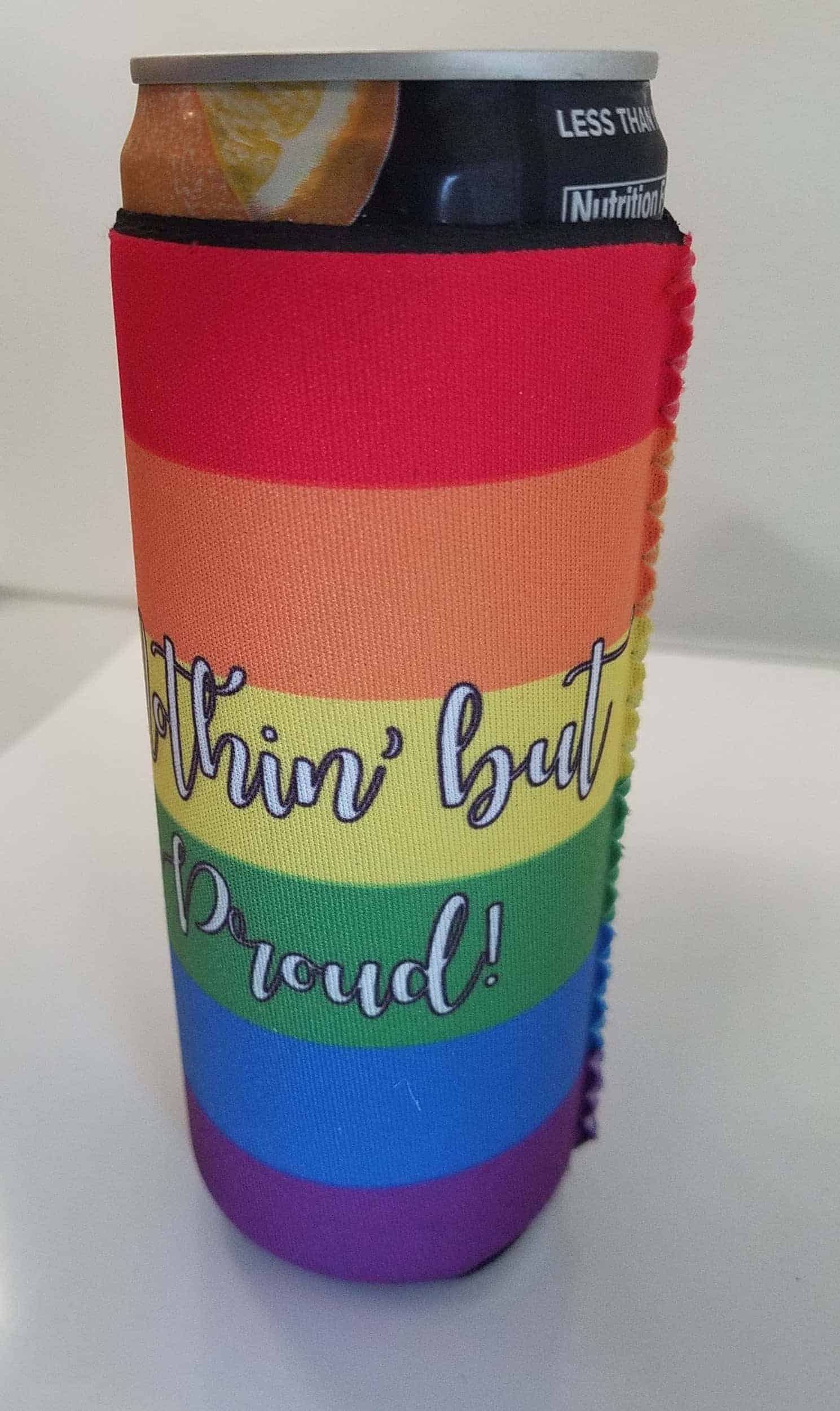 This Nothin' but Proud - Slim can Coozie is made with love by Studio Patty D! Shop more unique gift ideas today with Spots Initiatives, the best way to support creators.