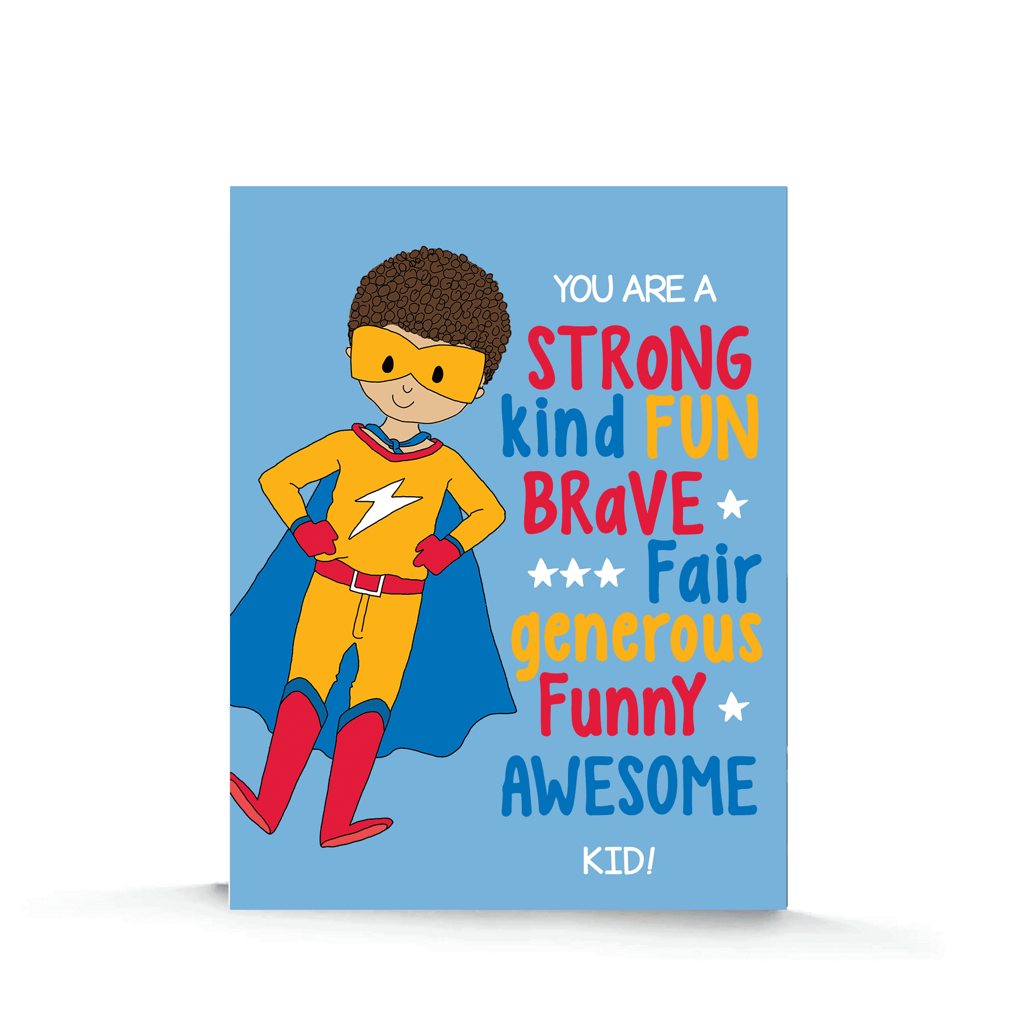 This Super Boy Birthday Card is made with love by Stacey M Design! Shop more unique gift ideas today with Spots Initiatives, the best way to support creators.