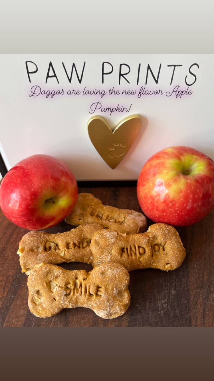 This Apple Pumpkin Doggo Treats 1 doz medium bones is made with love by Treats By William! Shop more unique gift ideas today with Spots Initiatives, the best way to support creators.