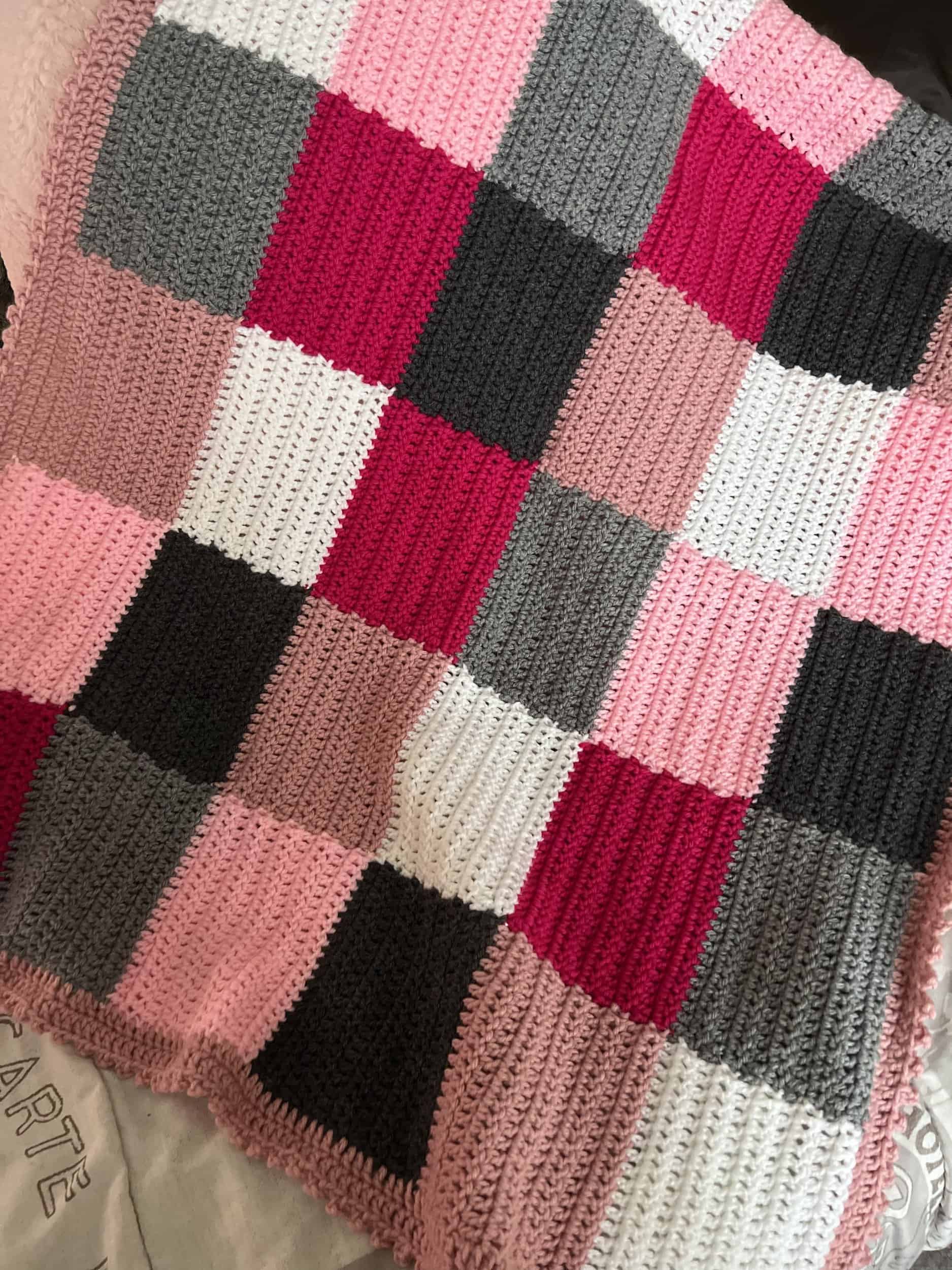 This Baby Girls Square Blanket is made with love by Classy Crafty Wife! Shop more unique gift ideas today with Spots Initiatives, the best way to support creators.
