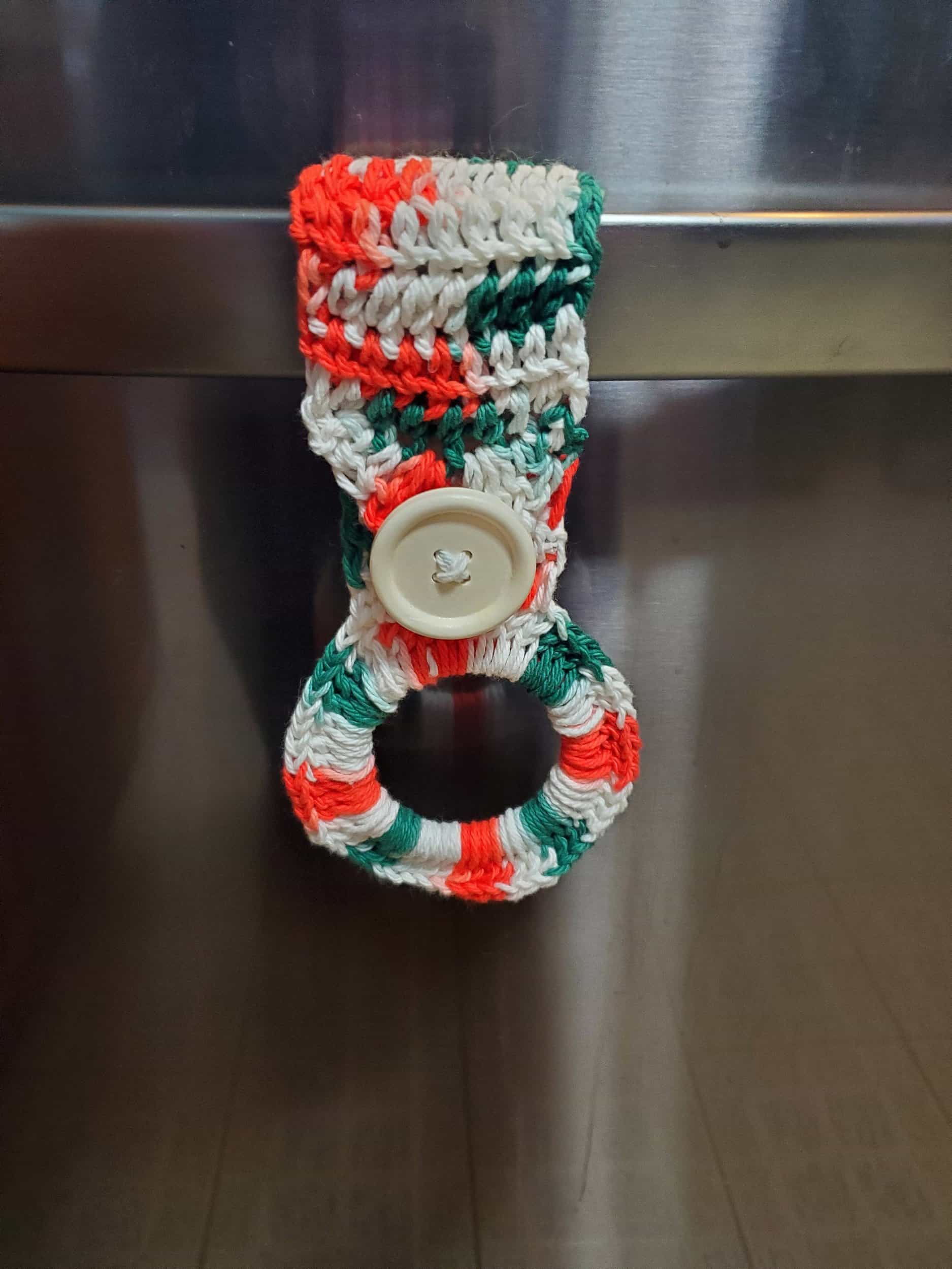This Crochet Towel Holder Kitchen Towel Holder Hand Towel Holder Dishcloth Holder Dish Towel Holder Christmas Holiday Theme is made with love by 3ChickswithSticks! Shop more unique gift ideas today with Spots Initiatives, the best way to support creators.