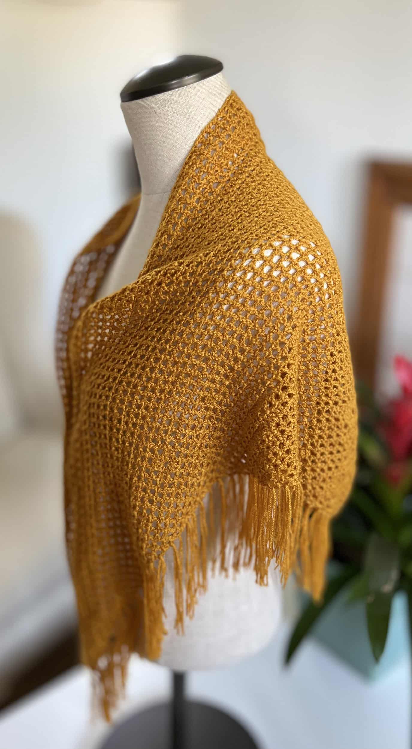This Golden Rose Shawl is made with love by Classy Crafty Wife! Shop more unique gift ideas today with Spots Initiatives, the best way to support creators.
