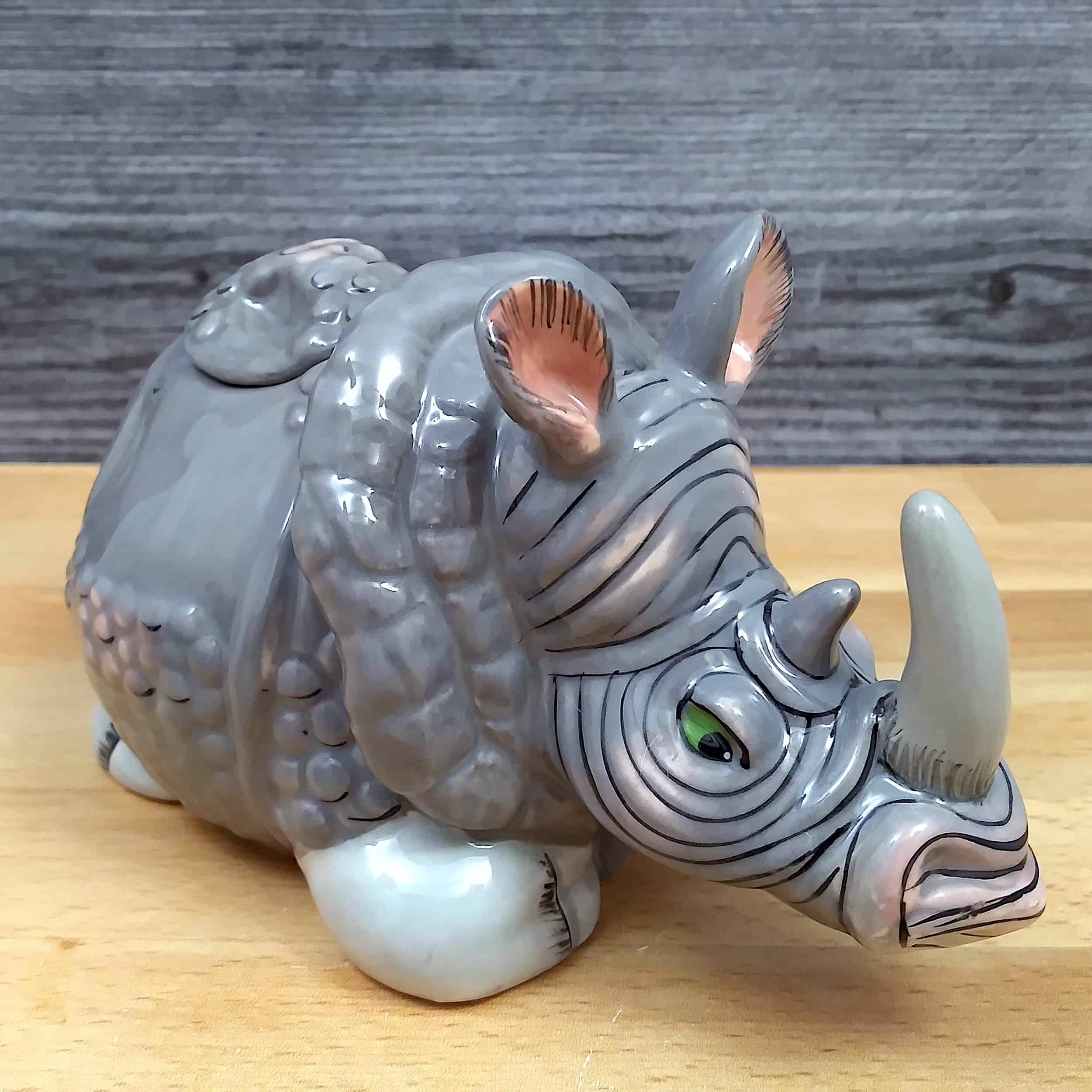 This Rhino Sugar Bowl and Creamer Set Decorative by Blue Sky is made with love by Premier Homegoods! Shop more unique gift ideas today with Spots Initiatives, the best way to support creators.
