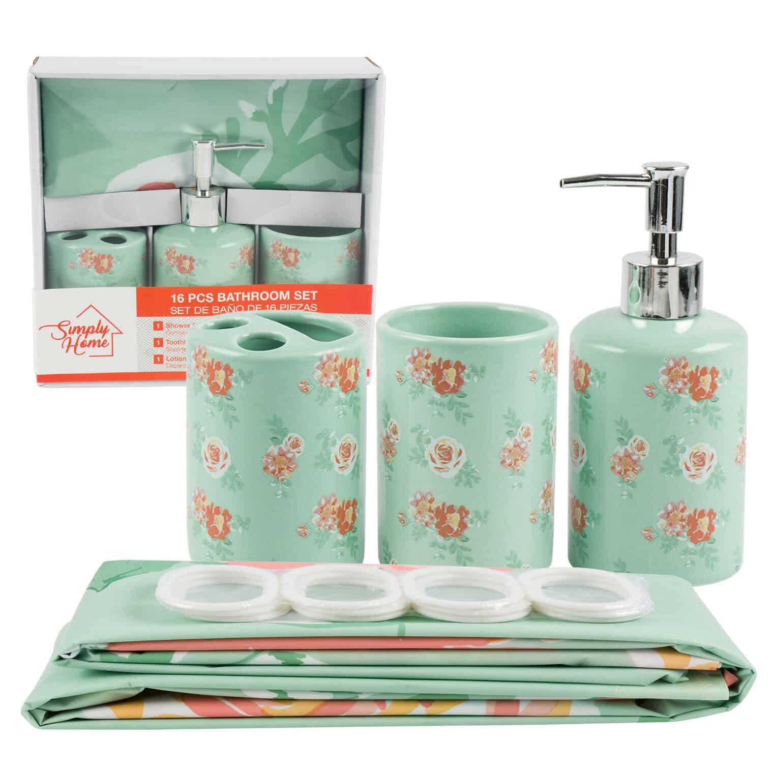 This Rose Bathroom Set Design Toothbrush Holder Soap Dispenser Shower Curtain is made with love by Premier Homegoods! Shop more unique gift ideas today with Spots Initiatives, the best way to support creators.