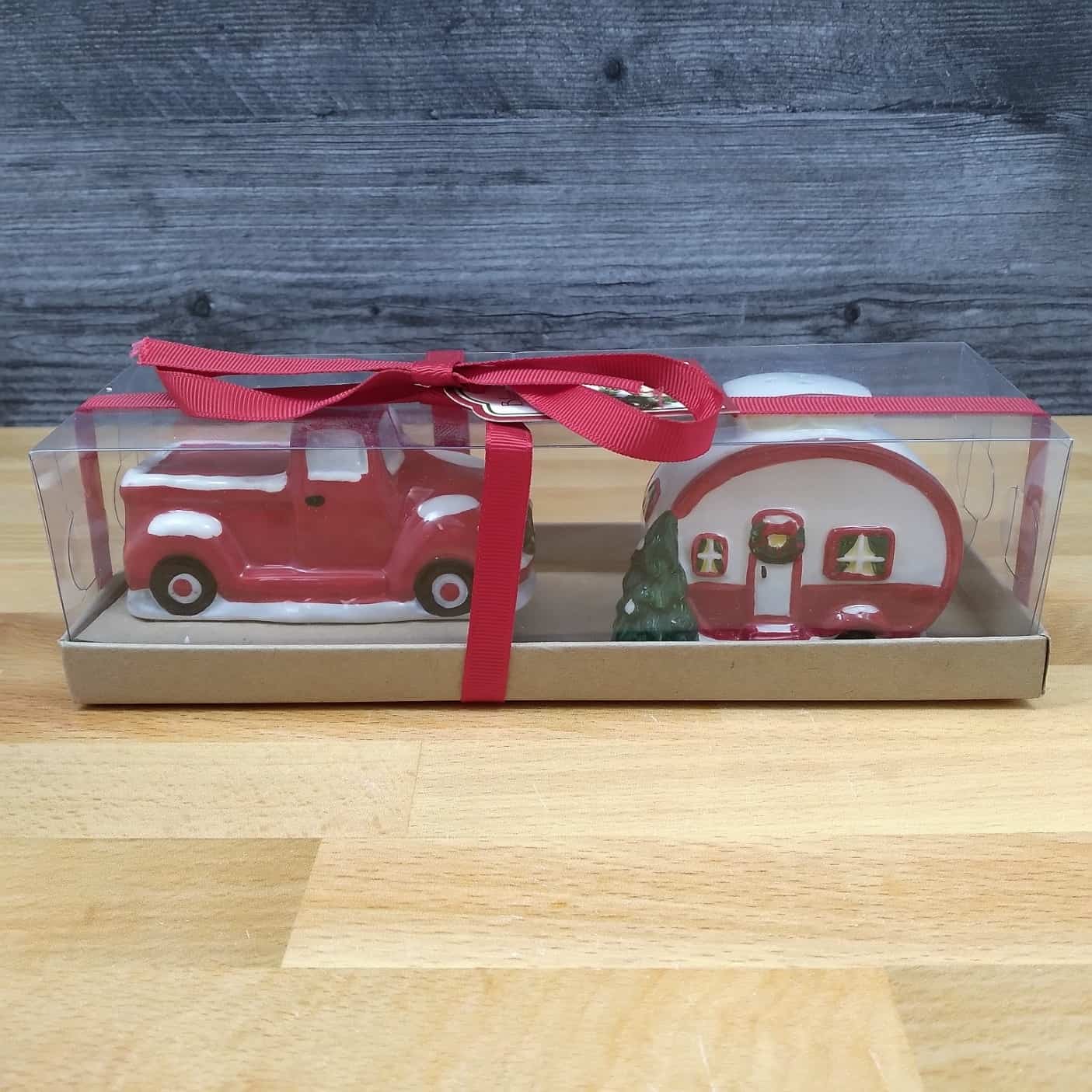 This Retro Camper Holiday Design Salt Pepper Set Collectible by Blue Sky Clayworks is made with love by Premier Homegoods! Shop more unique gift ideas today with Spots Initiatives, the best way to support creators.