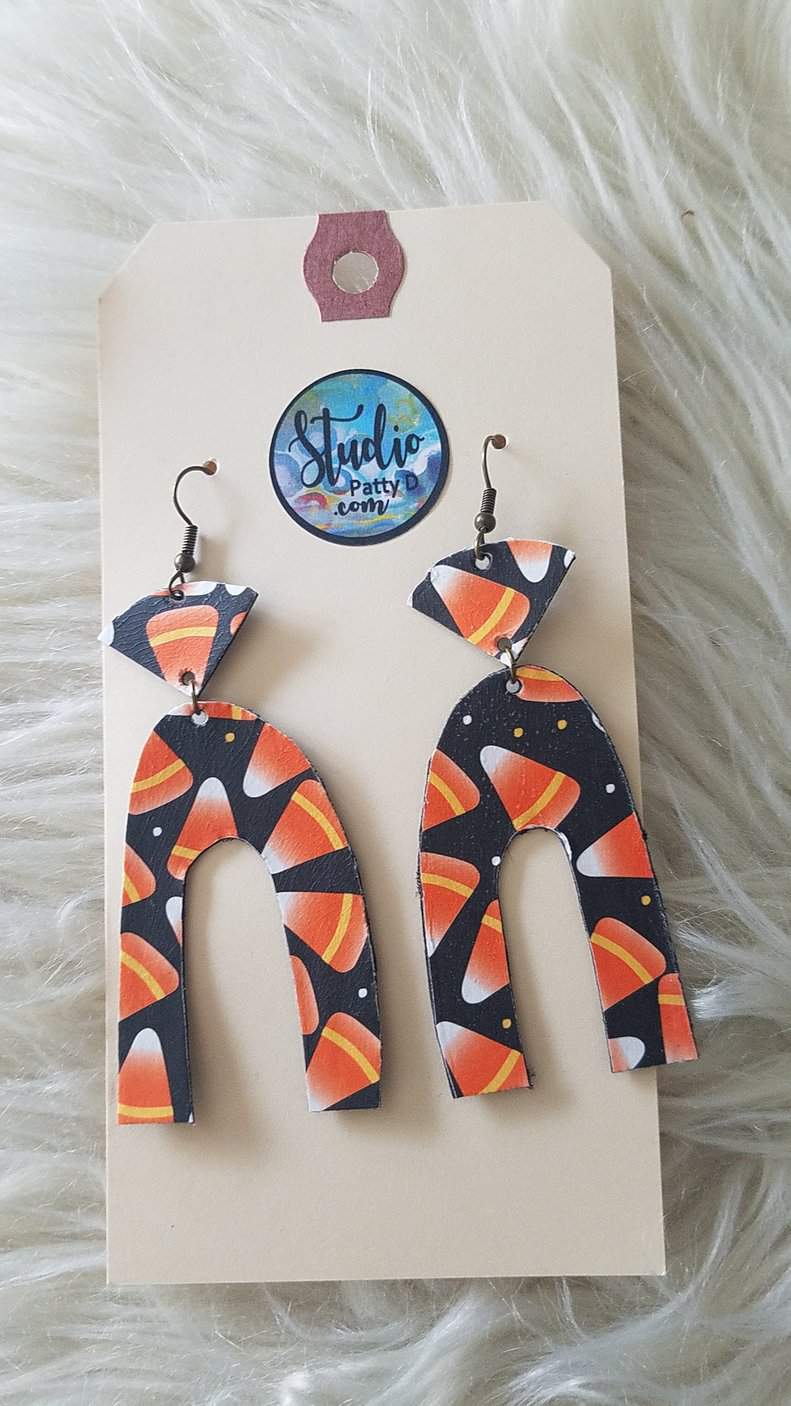 This Candy Corn, Halloween Earrings 2 is made with love by Studio Patty D! Shop more unique gift ideas today with Spots Initiatives, the best way to support creators.