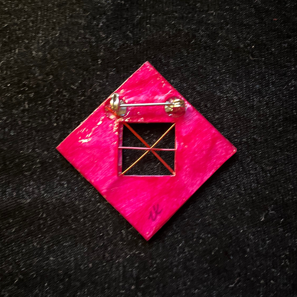 This Curvy Square Jewelry Art Brooch in blue Violet Red Pink and Ultramarine Blue is made with love by Premier Homegoods! Shop more unique gift ideas today with Spots Initiatives, the best way to support creators.