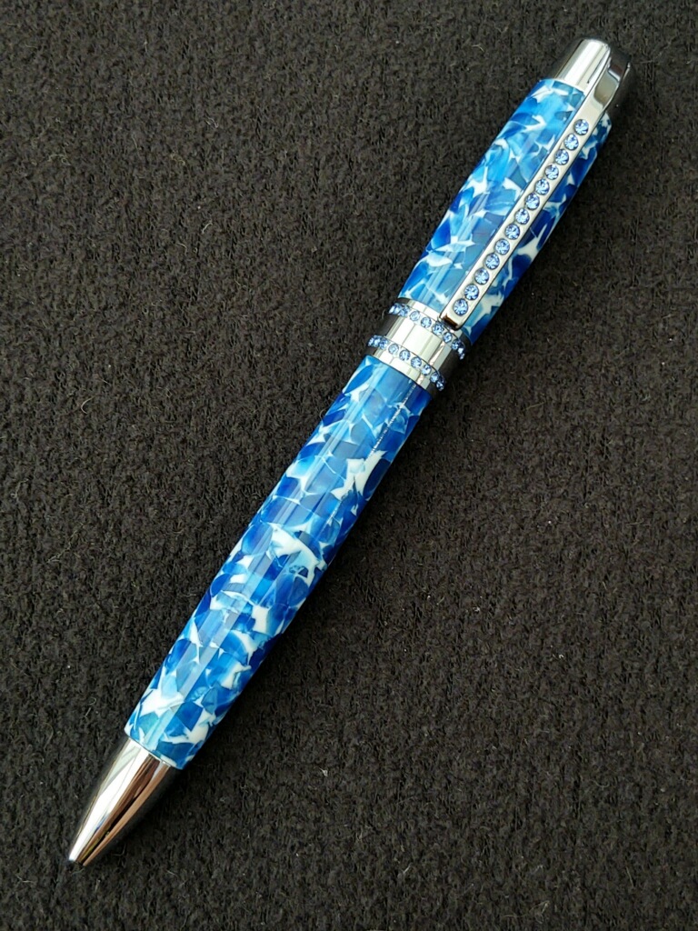 This Blue Candy Crush Princess Pen with Blue Crystals is made with love by Blackbear Designs! Shop more unique gift ideas today with Spots Initiatives, the best way to support creators.
