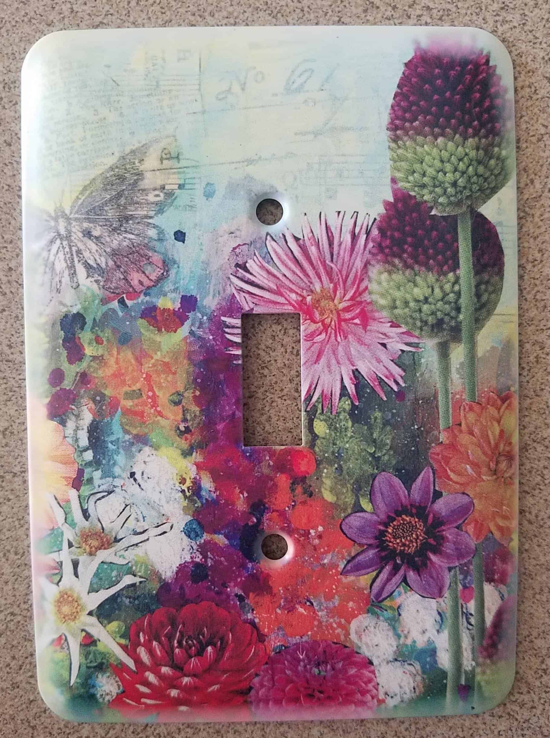 This Floral Infusion - Single Switch Cover is made with love by Studio Patty D! Shop more unique gift ideas today with Spots Initiatives, the best way to support creators.
