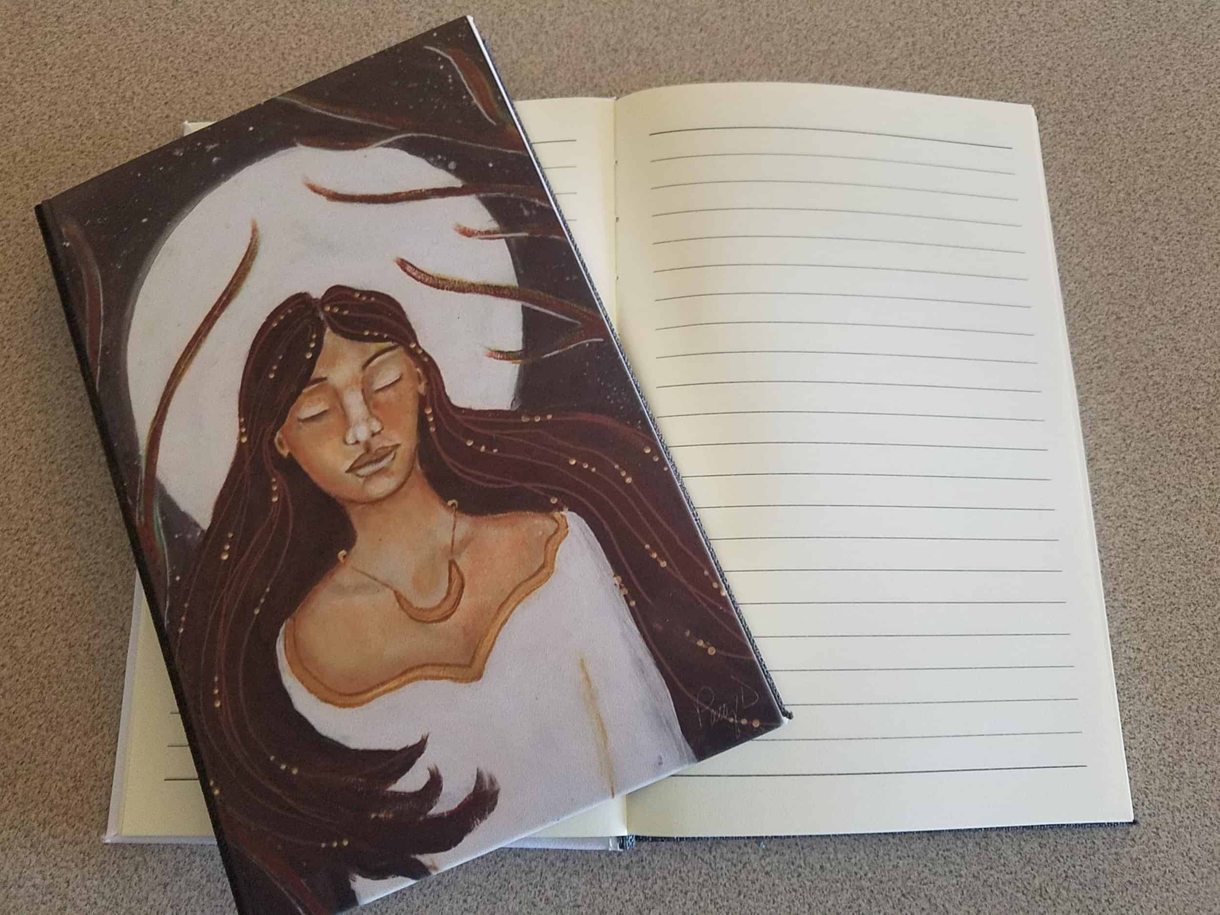 This "Moon Dreamer" Journal is made with love by Studio Patty D! Shop more unique gift ideas today with Spots Initiatives, the best way to support creators.
