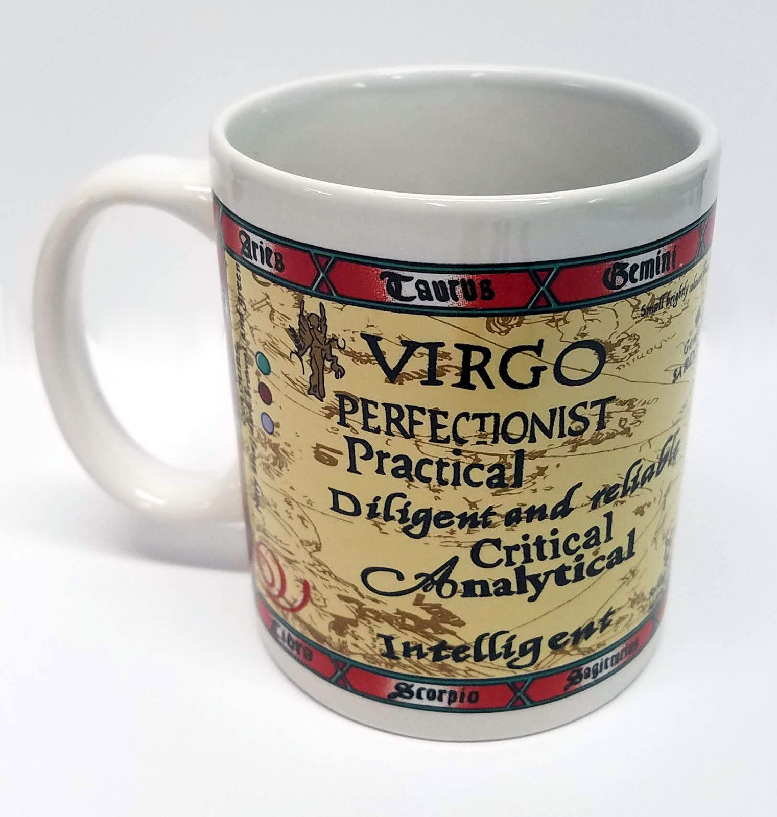 This Virgo Zodiac Chinese Astrology Coffee or Tea Mug Cup Décor 12 oz 341ml 2 Sided is made with love by Premier Homegoods! Shop more unique gift ideas today with Spots Initiatives, the best way to support creators.