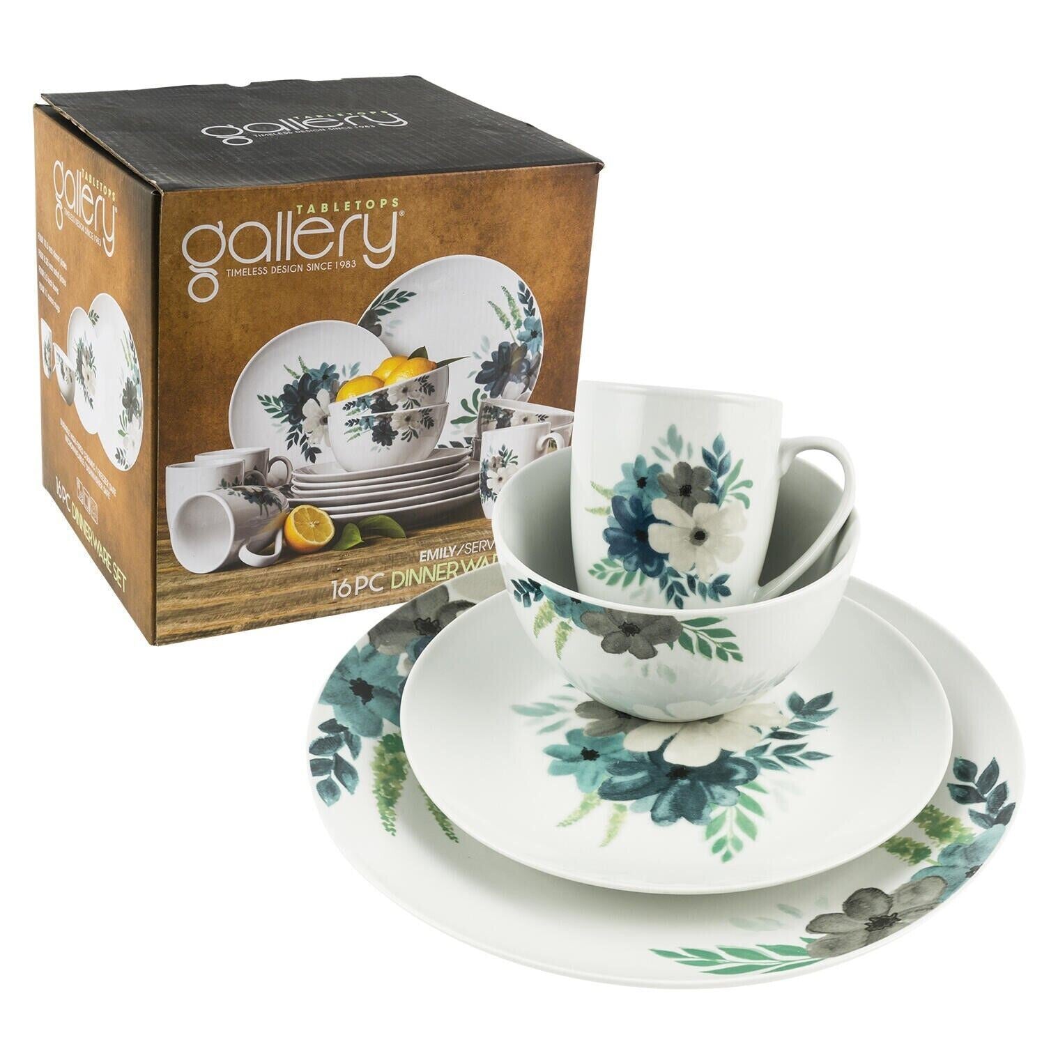 This Dinnerware 16 Piece Tabletops Gallery Emily Flower Design Everyday Casual Round is made with love by Premier Homegoods! Shop more unique gift ideas today with Spots Initiatives, the best way to support creators.
