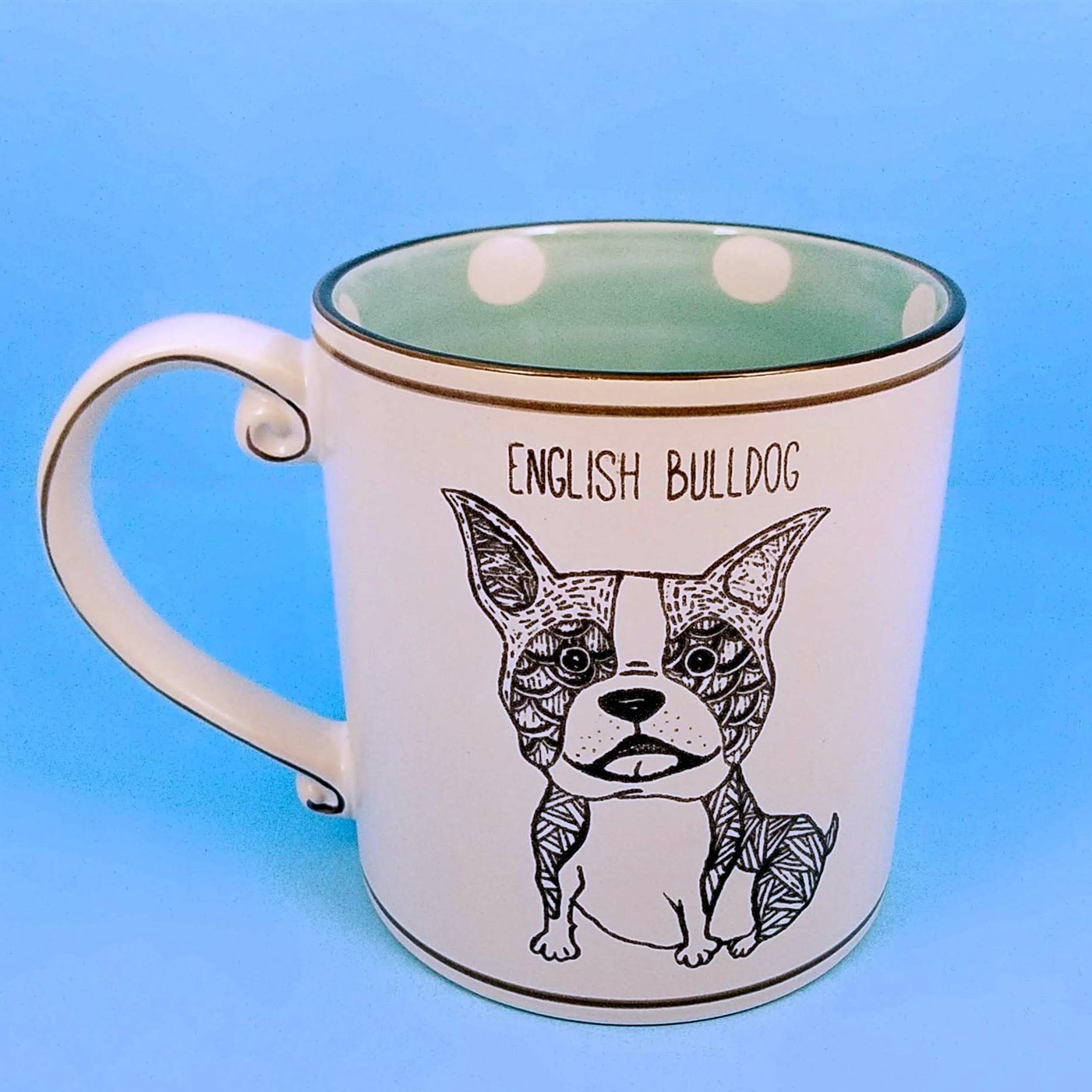 This English Bulldog Ceramic Coffee Mug Beverage Cup 21oz Spectrum Pen Pencil Holder is made with love by Premier Homegoods! Shop more unique gift ideas today with Spots Initiatives, the best way to support creators.