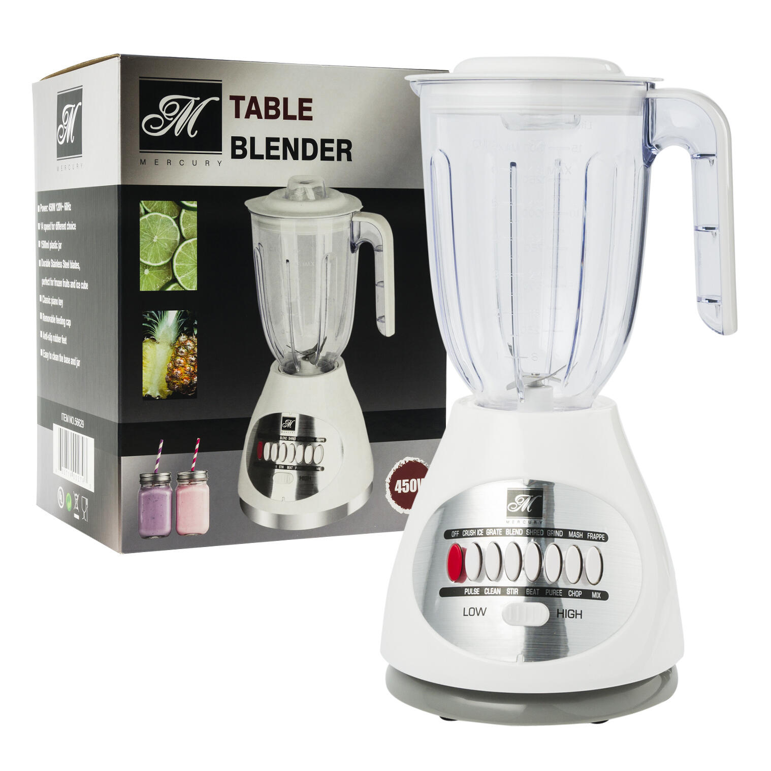 This Tabletop Blender 14 Speed with 1500lm Plastic Jar Stainless Steel Blades is made with love by Premier Homegoods! Shop more unique gift ideas today with Spots Initiatives, the best way to support creators.