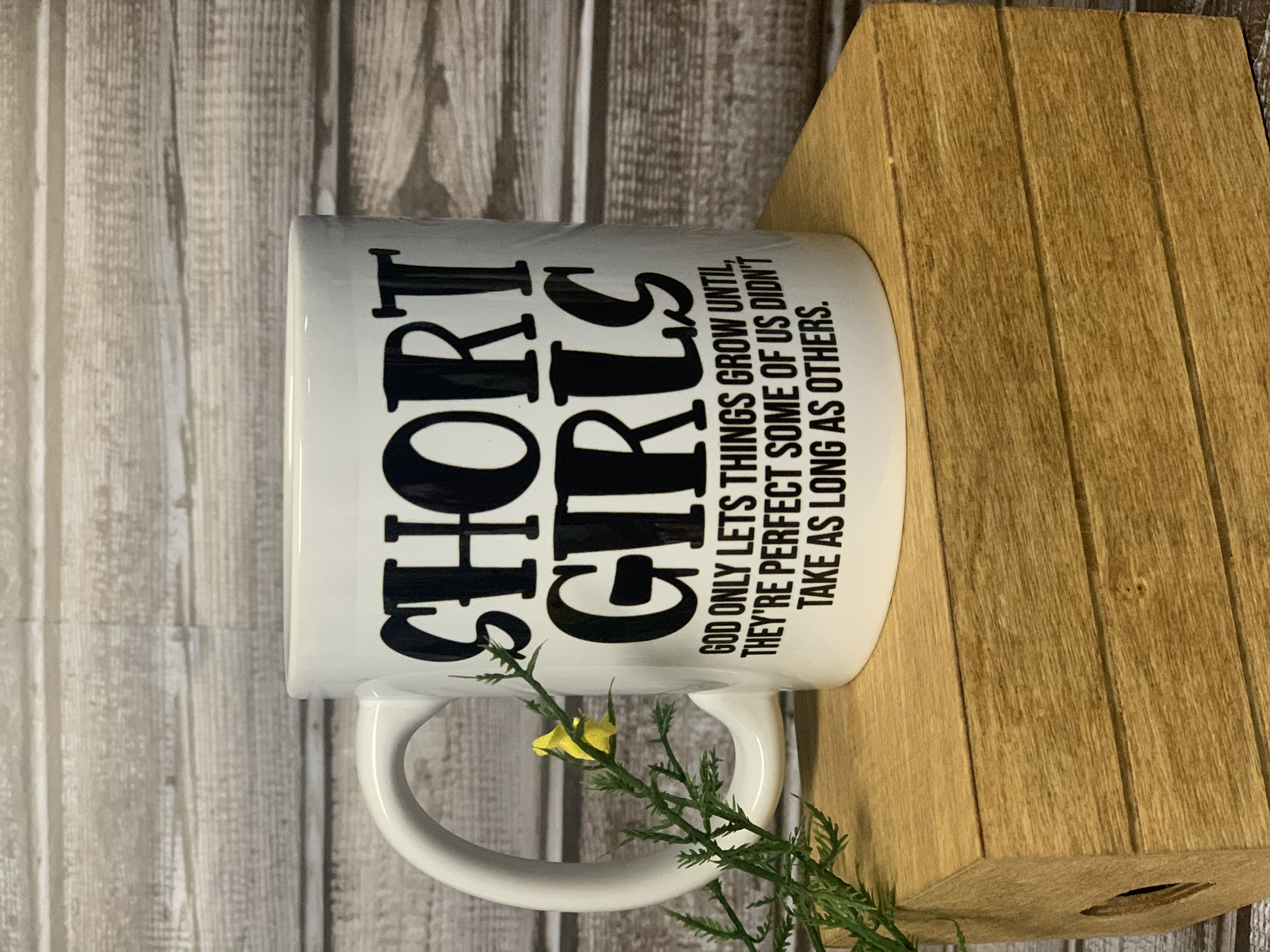 This Short Girls 11oz Coffee Mug is made with love by Coffee & Crafts Personalized! Shop more unique gift ideas today with Spots Initiatives, the best way to support creators.