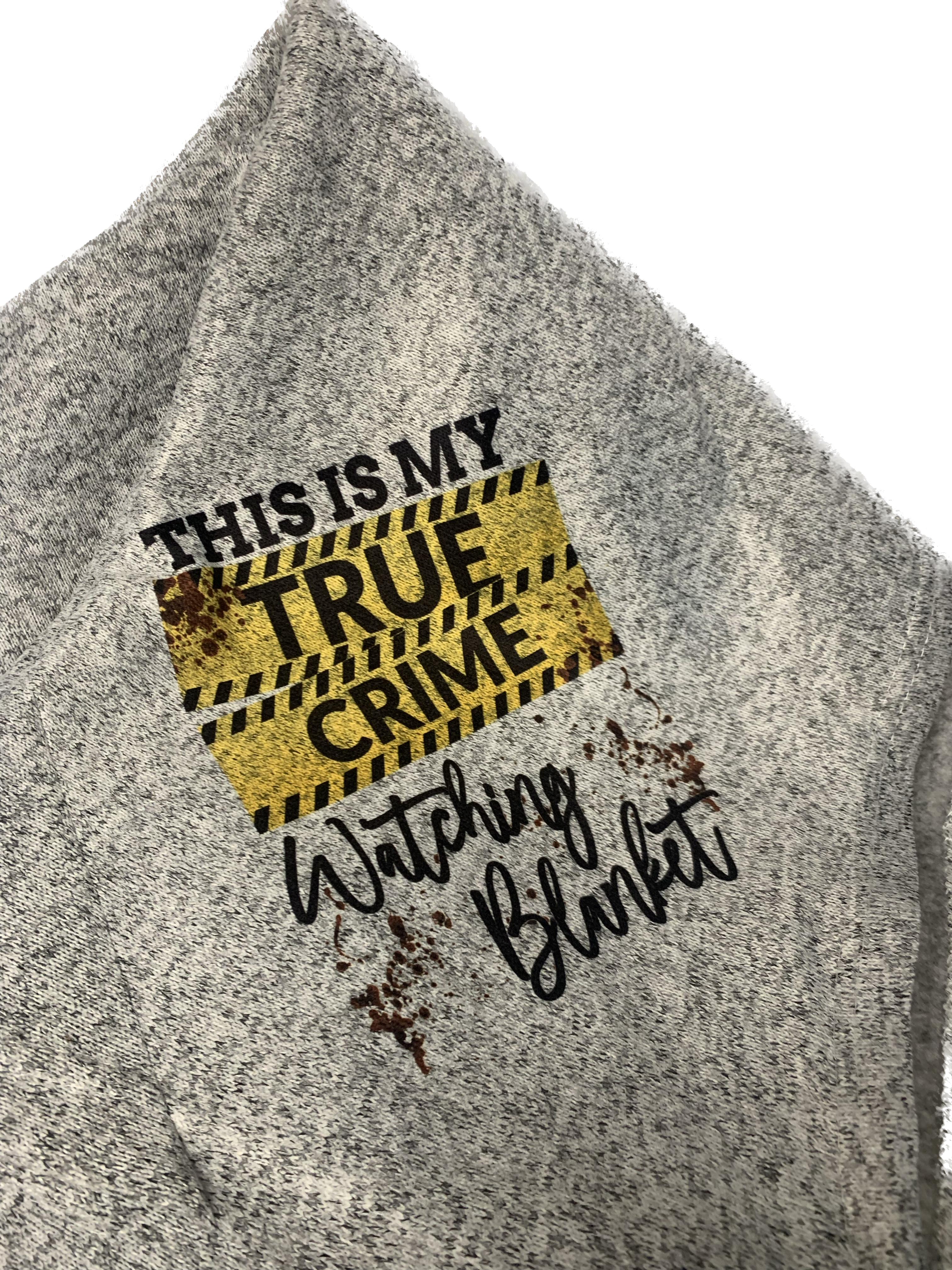 This True Crime Watching Blanket Grey Cozy 50X60 is made with love by Coffee & Crafts Personalized! Shop more unique gift ideas today with Spots Initiatives, the best way to support creators.