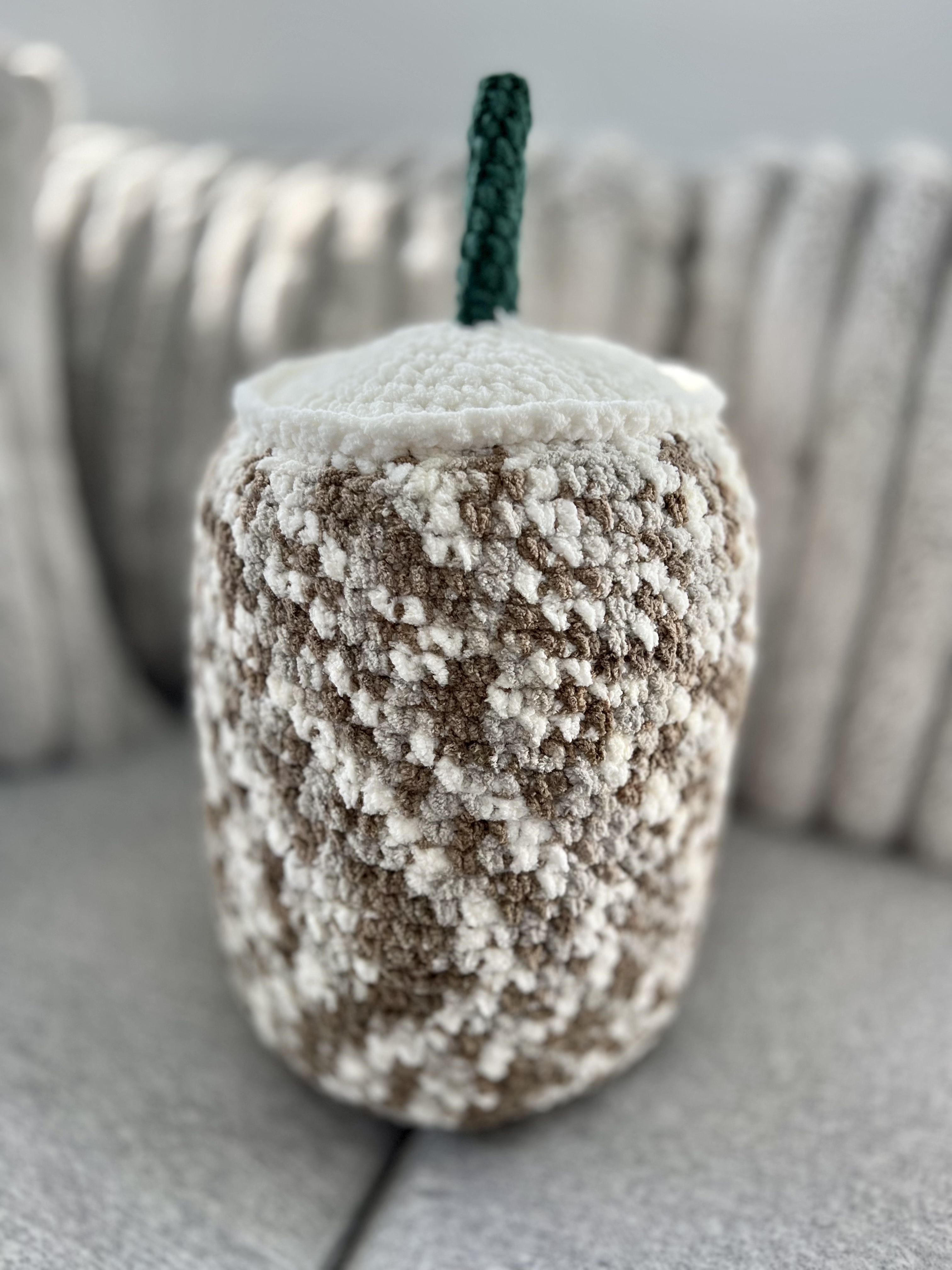 This Frappuccino Mini Pillow is made with love by Classy Crafty Wife! Shop more unique gift ideas today with Spots Initiatives, the best way to support creators.
