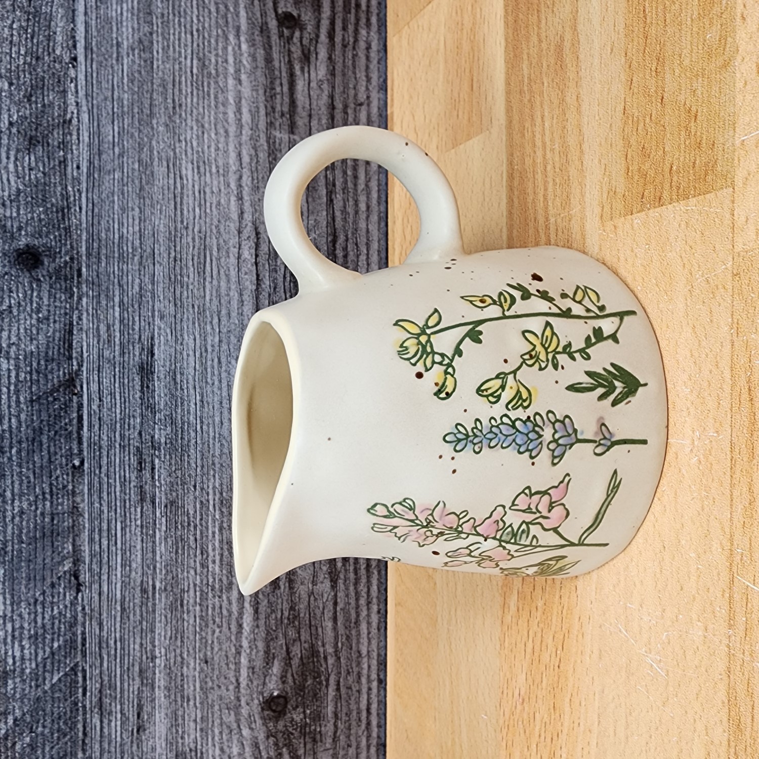 This Spring Flower Creamer Embossed by Blue Sky Clayworks is made with love by Premier Homegoods! Shop more unique gift ideas today with Spots Initiatives, the best way to support creators.