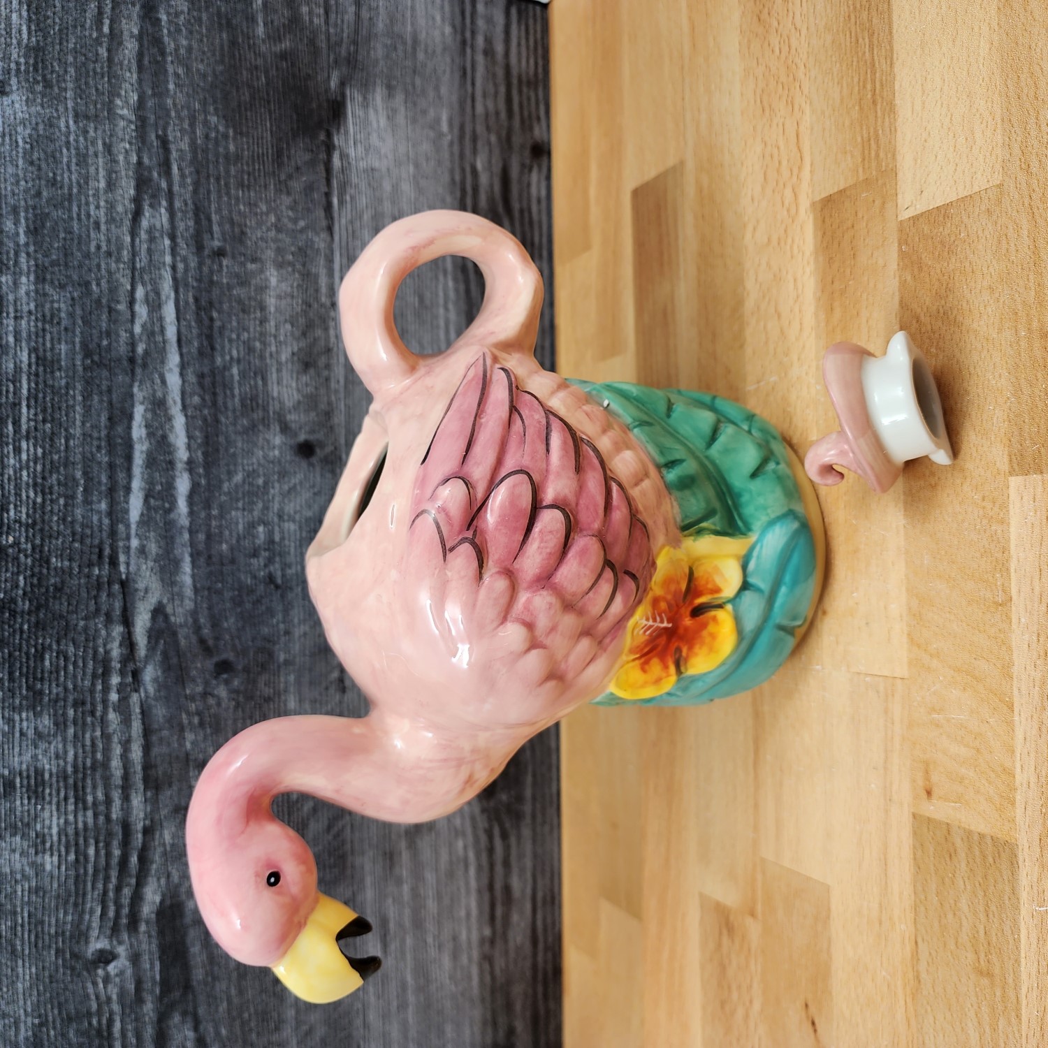 This Summer Fun Flamingo Teapot Decorative Collectable by Blue Sky Heather Goldminic is made with love by Premier Homegoods! Shop more unique gift ideas today with Spots Initiatives, the best way to support creators.