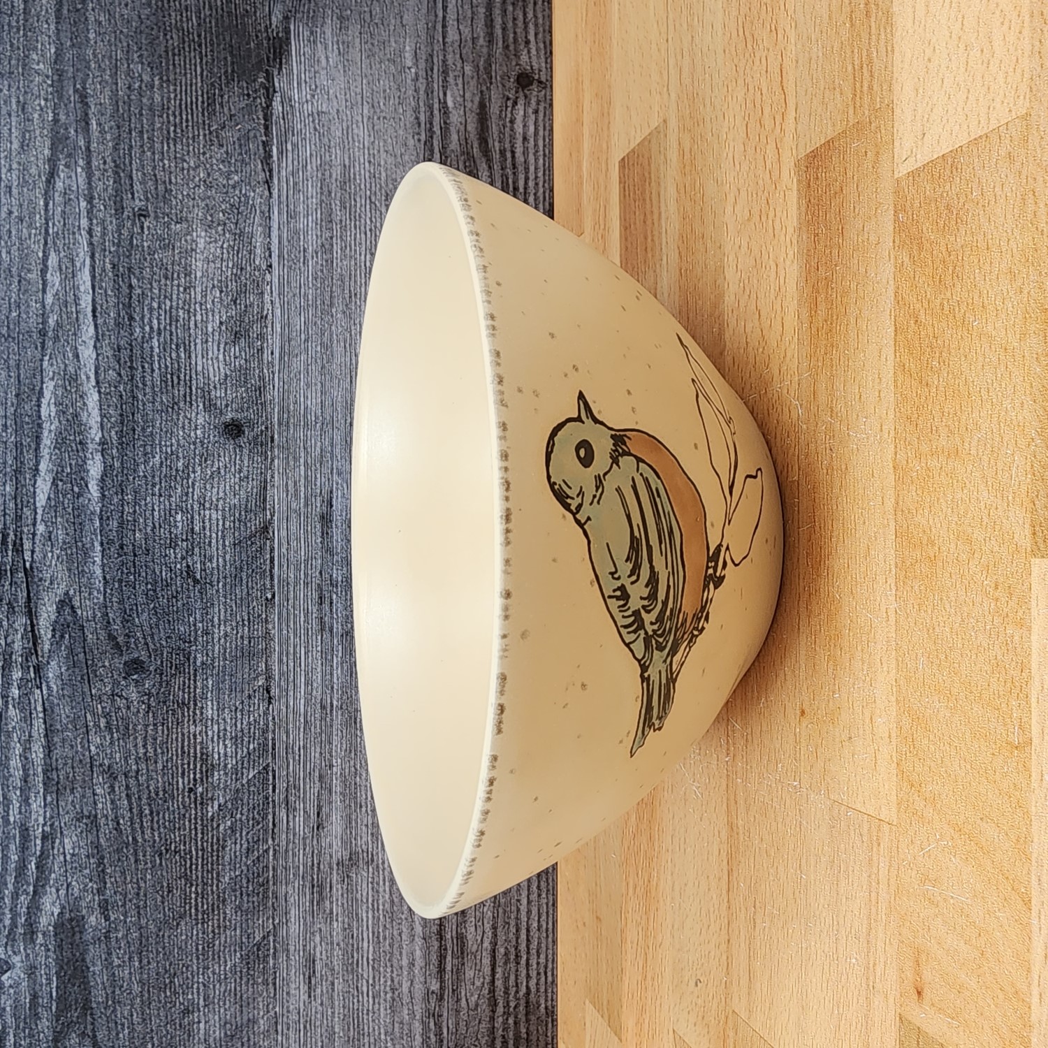 This Bird Reactive Embossed Serving Bowl Decorative by Blue Sky 8in (20cm) is made with love by Premier Homegoods! Shop more unique gift ideas today with Spots Initiatives, the best way to support creators.