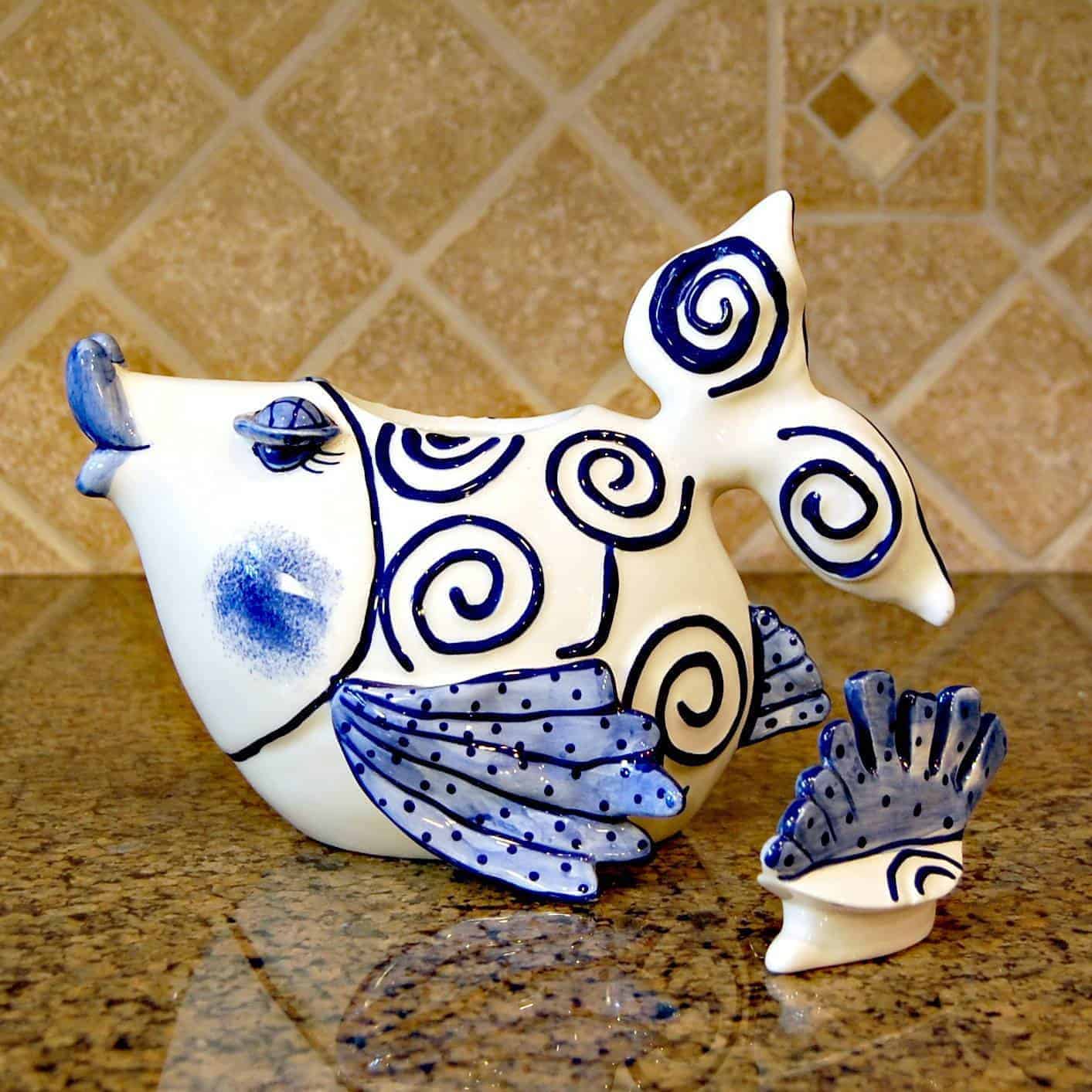 This Blue Ocean Fish Teapot is made with love by Premier Homegoods! Shop more unique gift ideas today with Spots Initiatives, the best way to support creators.