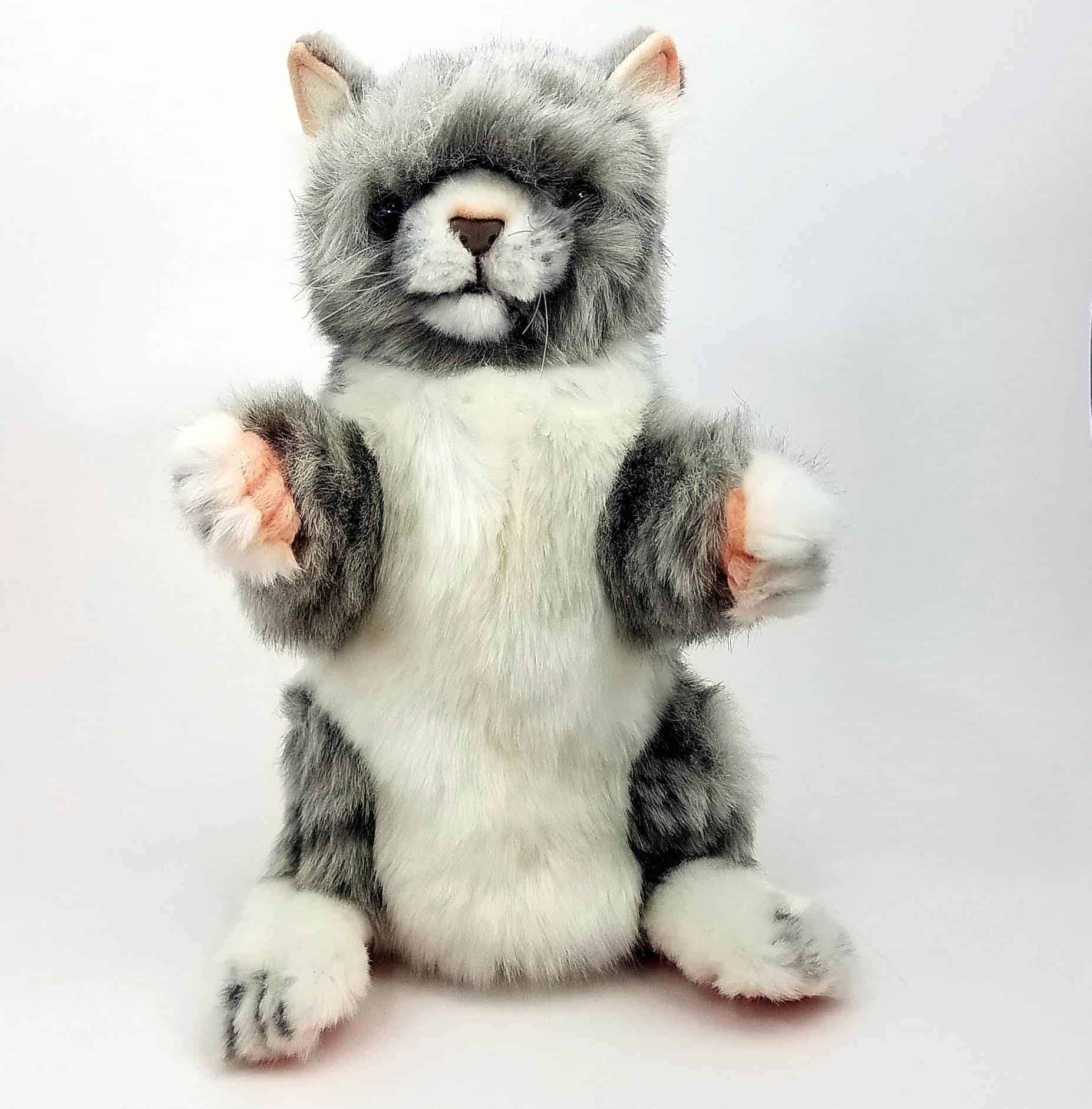 This Jacquard Cat Hand Puppet by Hansa True to Life Looking Soft Plush Animal Learning Toy is made with love by Premier Homegoods! Shop more unique gift ideas today with Spots Initiatives, the best way to support creators.