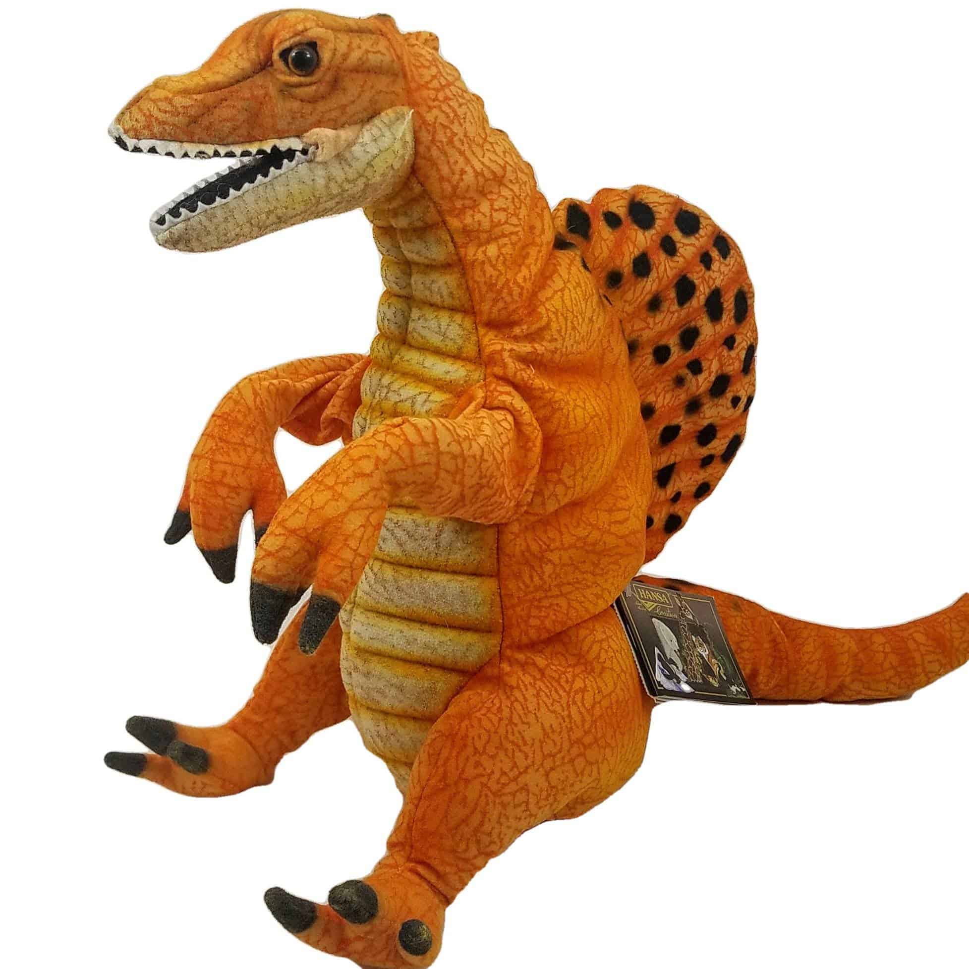 This Spinosaurus Dinosaur Hand Puppet by Hansa True to Life Looking Plush Learning Toy is made with love by Premier Homegoods! Shop more unique gift ideas today with Spots Initiatives, the best way to support creators.