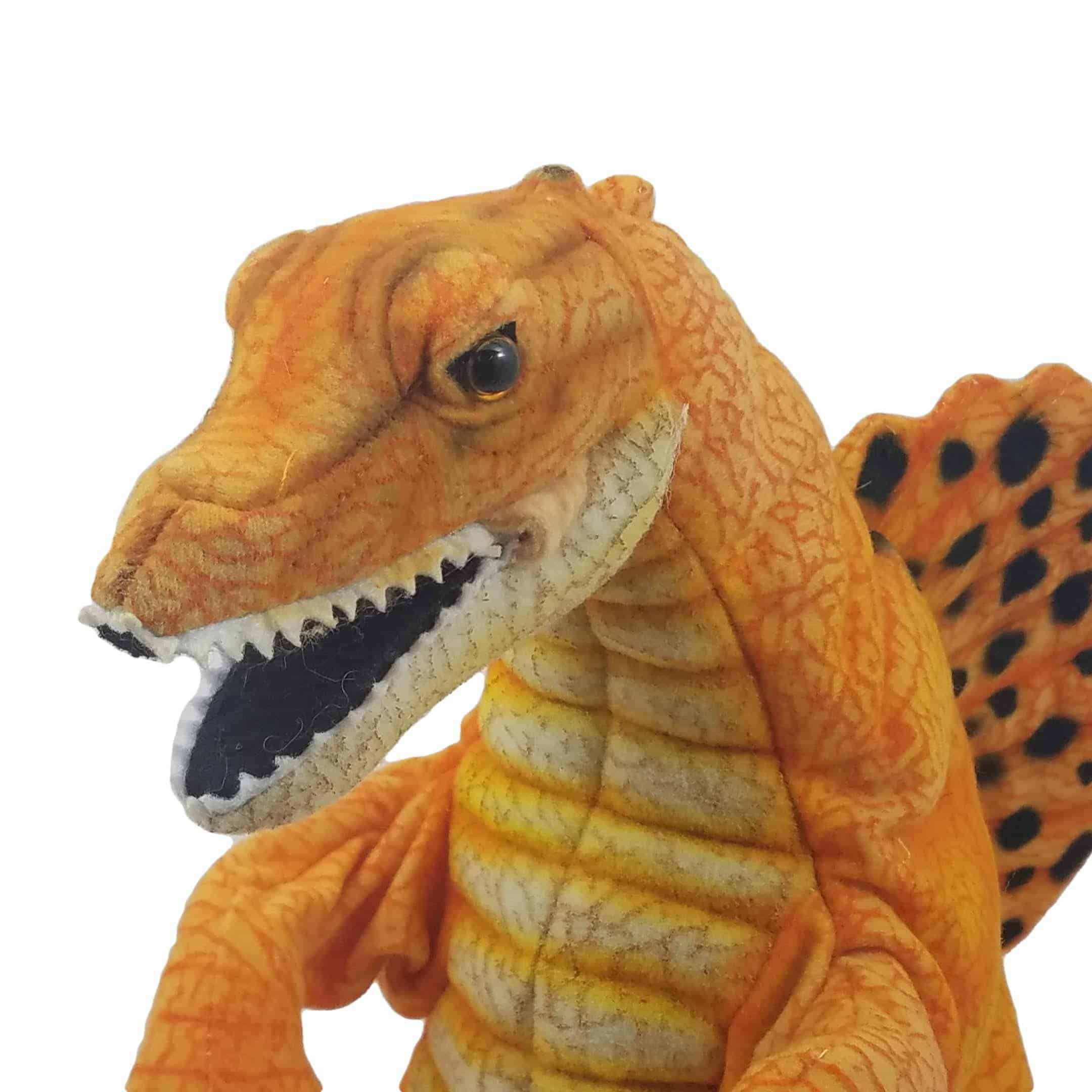 This Spinosaurus Dinosaur Hand Puppet by Hansa True to Life Looking Plush Learning Toy is made with love by Premier Homegoods! Shop more unique gift ideas today with Spots Initiatives, the best way to support creators.