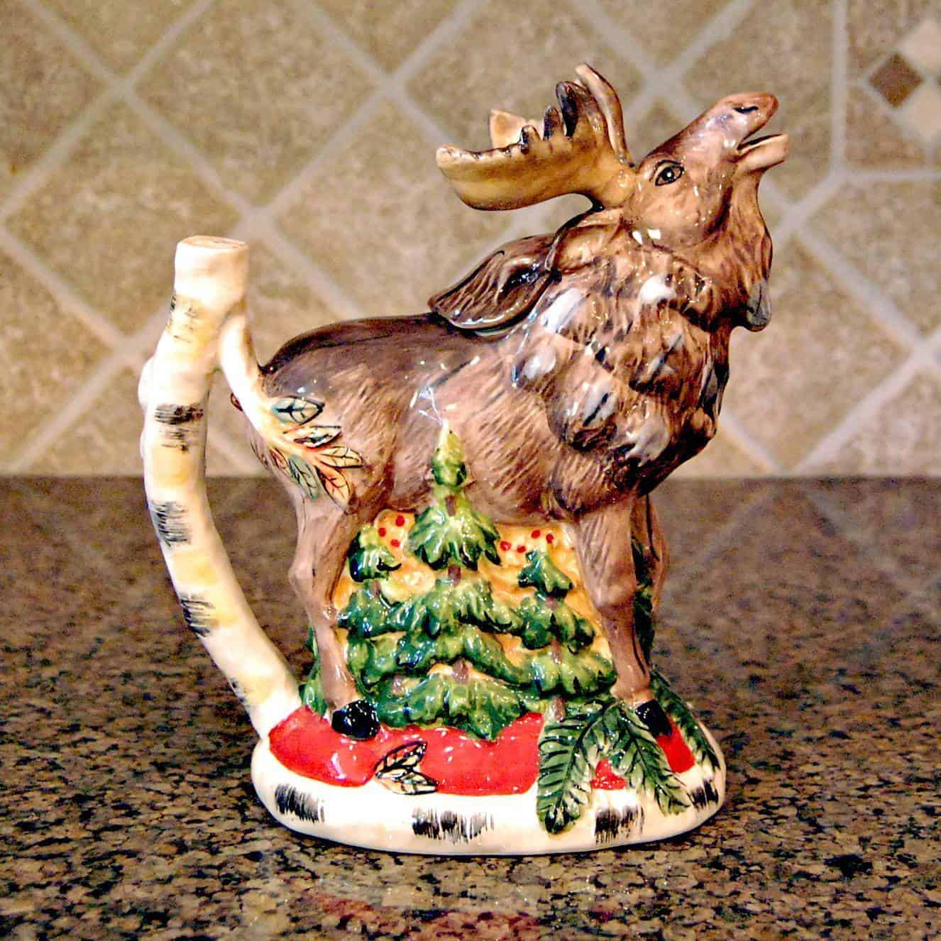 This Woodland Moose Teapot Collectible Decorative Home Décor Blue Sky Clayworks is made with love by Premier Homegoods! Shop more unique gift ideas today with Spots Initiatives, the best way to support creators.