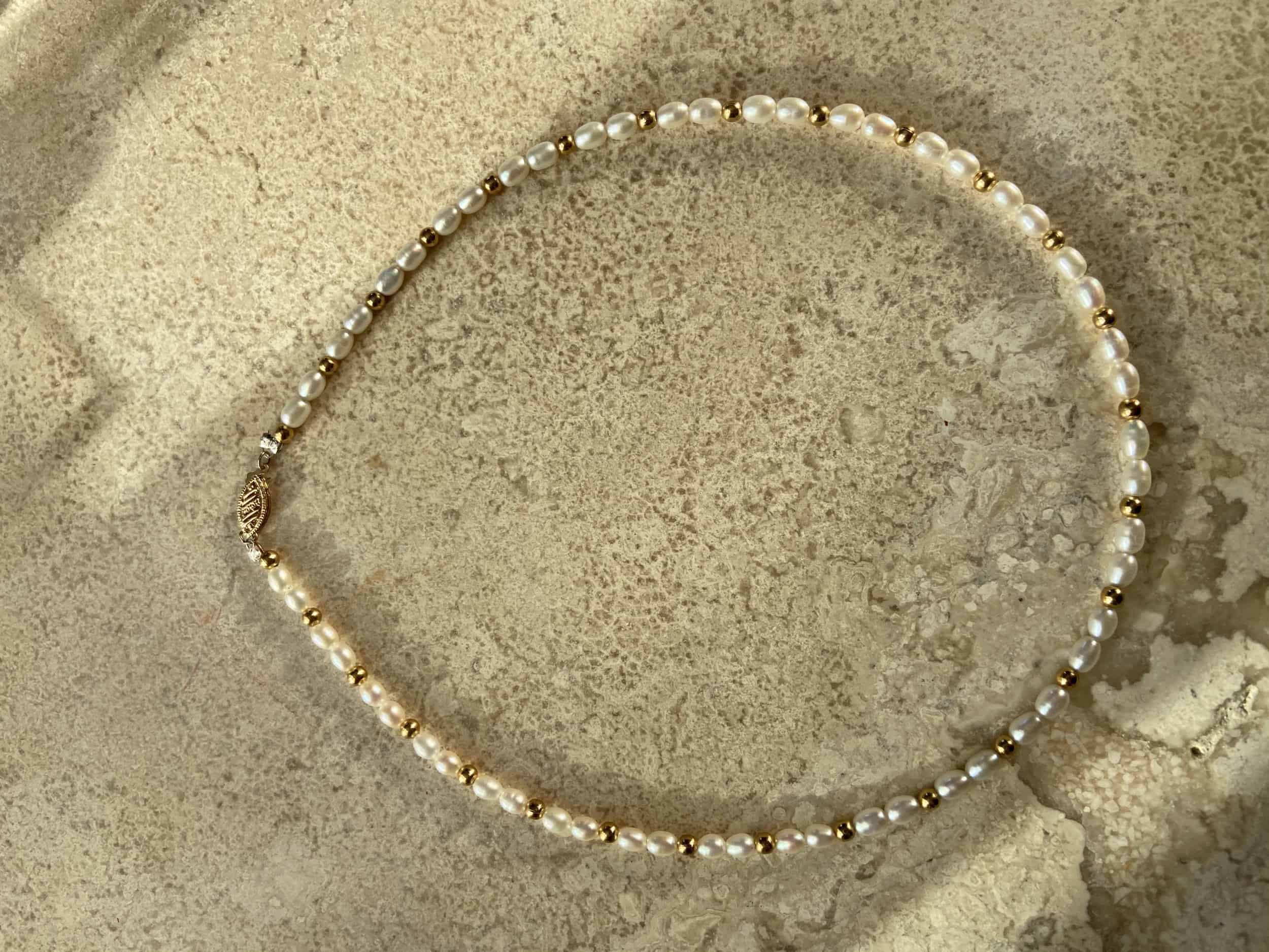 This Freshwater Pearl Necklace is made with love by Adelu Jewelry! Shop more unique gift ideas today with Spots Initiatives, the best way to support creators.