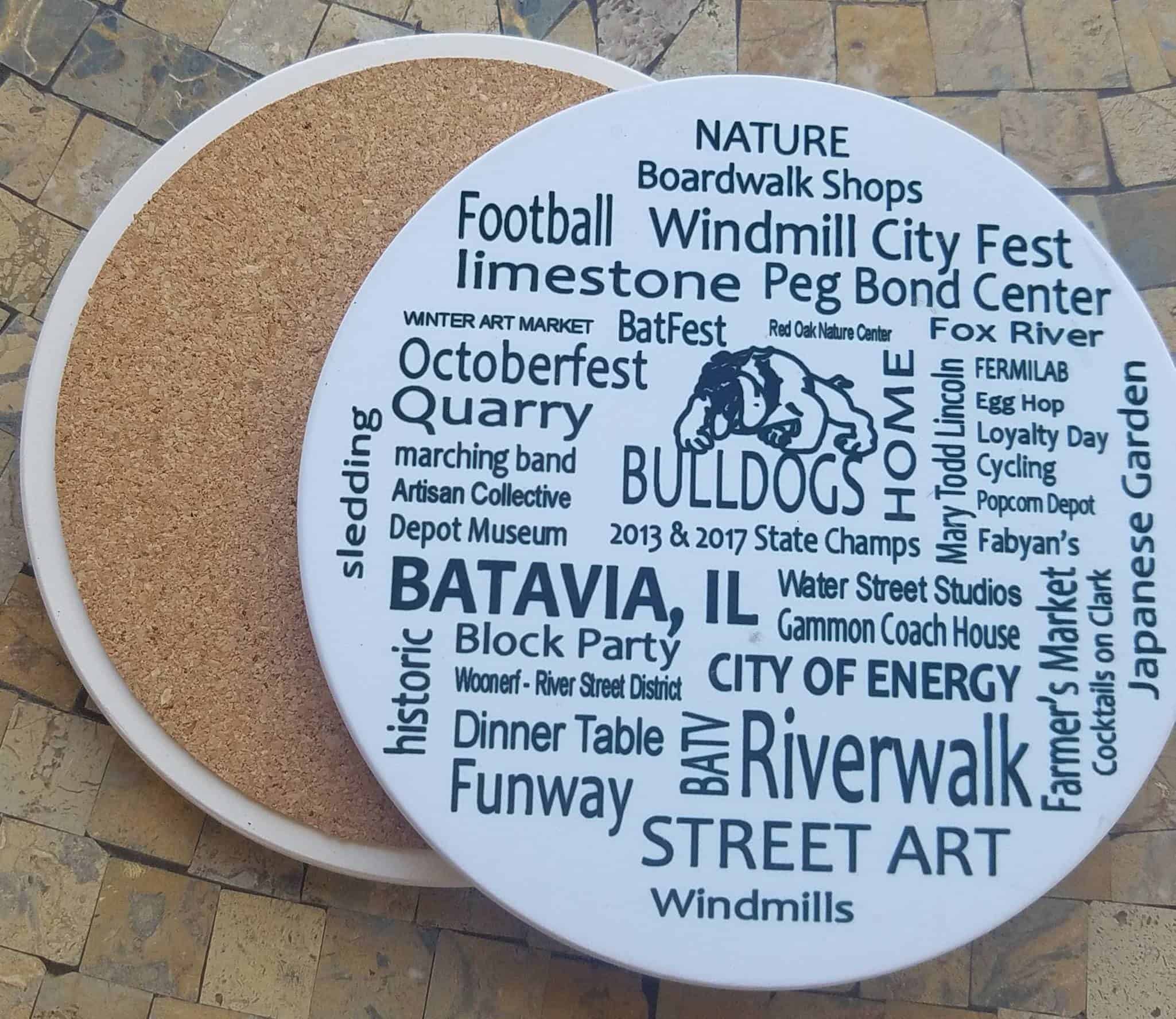 This Batavia Sandstone Coaster is made with love by Studio Patty D! Shop more unique gift ideas today with Spots Initiatives, the best way to support creators.