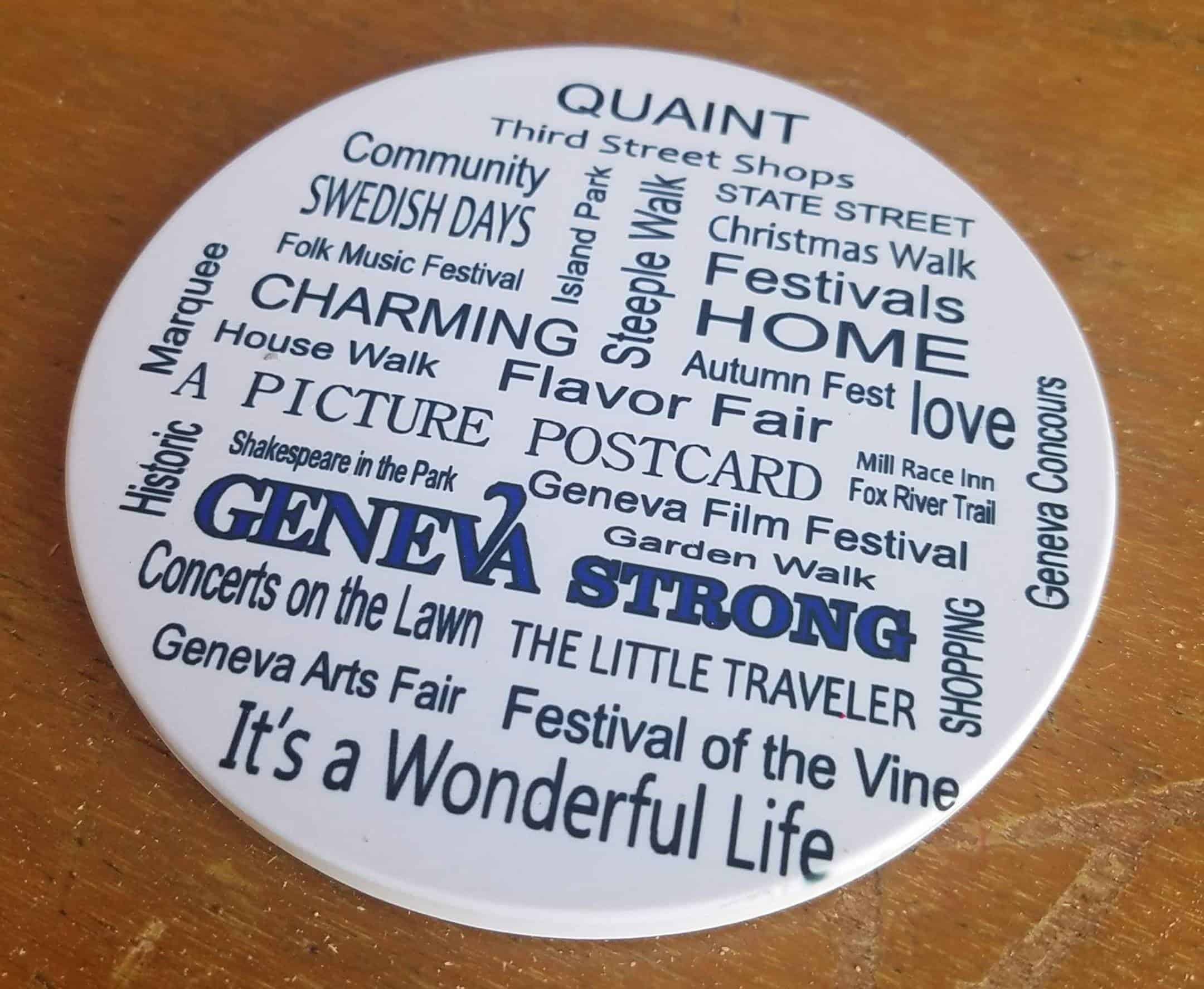 This Geneva Strong Sandstone Coaster is made with love by Studio Patty D! Shop more unique gift ideas today with Spots Initiatives, the best way to support creators.