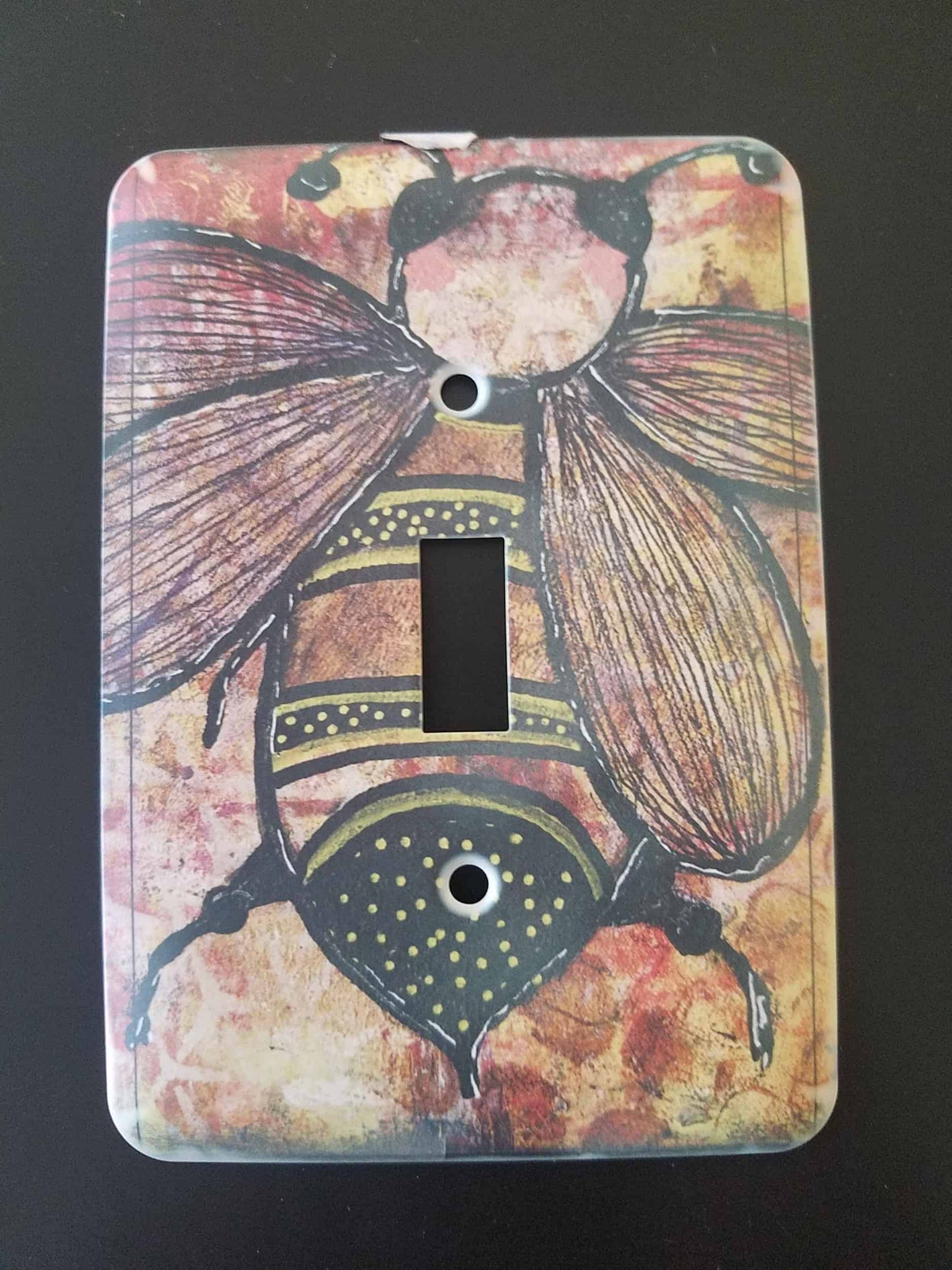 This Bee - Single Switch Plate is made with love by Studio Patty D! Shop more unique gift ideas today with Spots Initiatives, the best way to support creators.