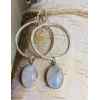 This Moonstone  hoops and dangle earrings by Earth Karma is made with love by EARTH KARMA! Shop more unique gift ideas today with Spots Initiatives, the best way to support creators.